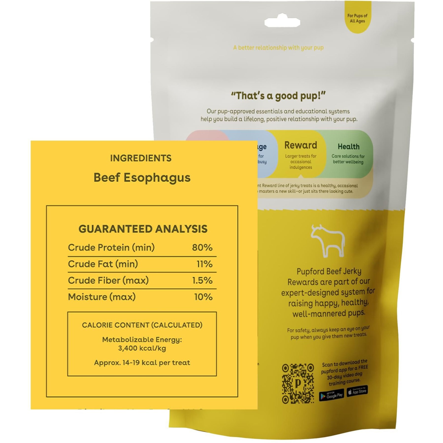 Pupford Beef High-Protein Jerky Dog Treats
