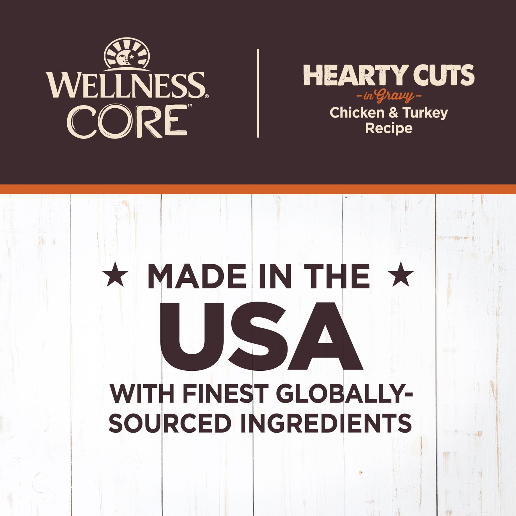 Wellness CORE Hearty Cuts in Gravy Chicken & Turkey Recipe Grain-Free Canned Dog Food