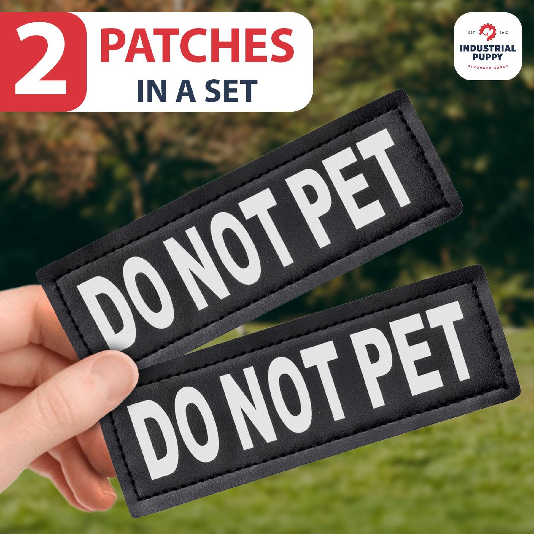 Industrial Puppy Do Not Pet Dog Patches