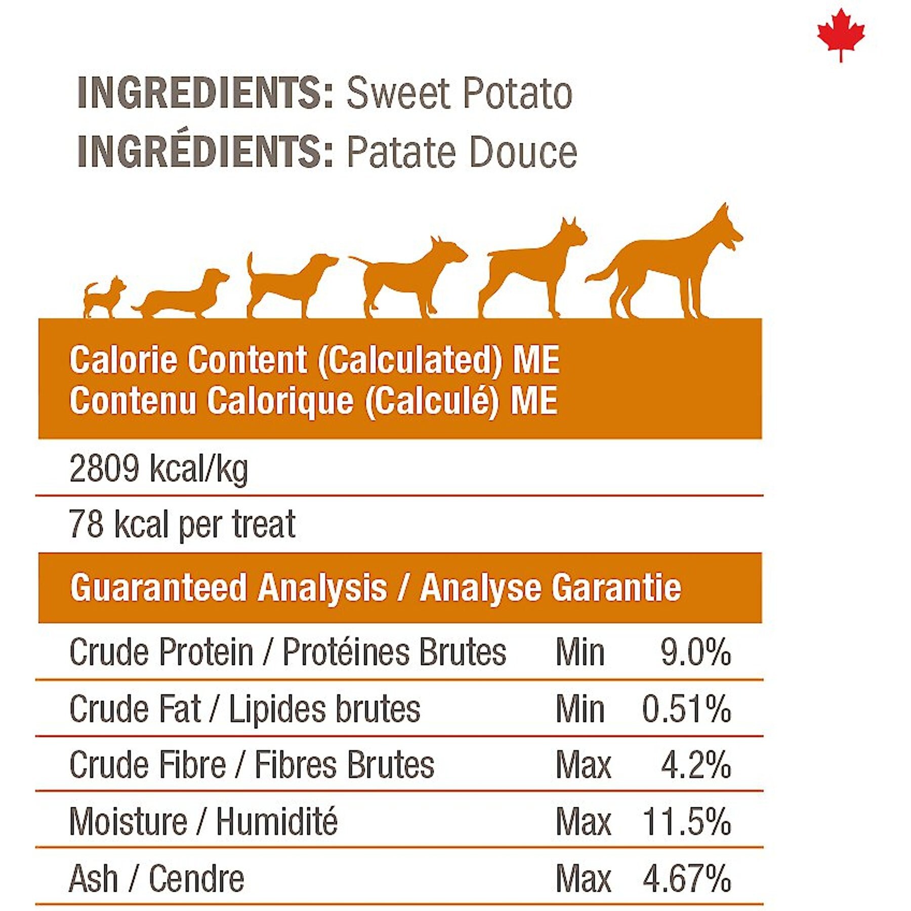 Crumps' Naturals Sweet Potato Chews Dog Treats