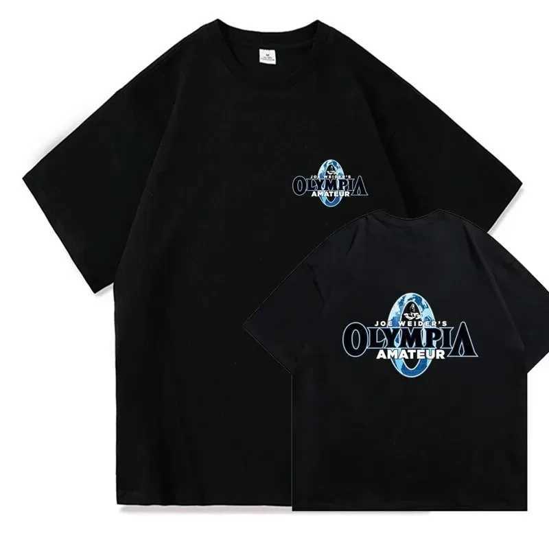 Men's T-Shirts Summer 2024 OLYMPIA Men Gym Cotton Short Slve T Shirt Men Causal O-neck T-shirt Male High Quality Oversized Ts Tops Clothing Y2404