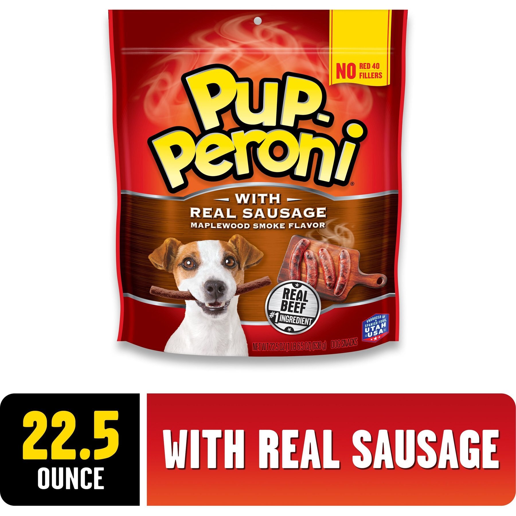 Pup-Peroni Real Sausage Maplewood Smoke Flavor Dog Treats