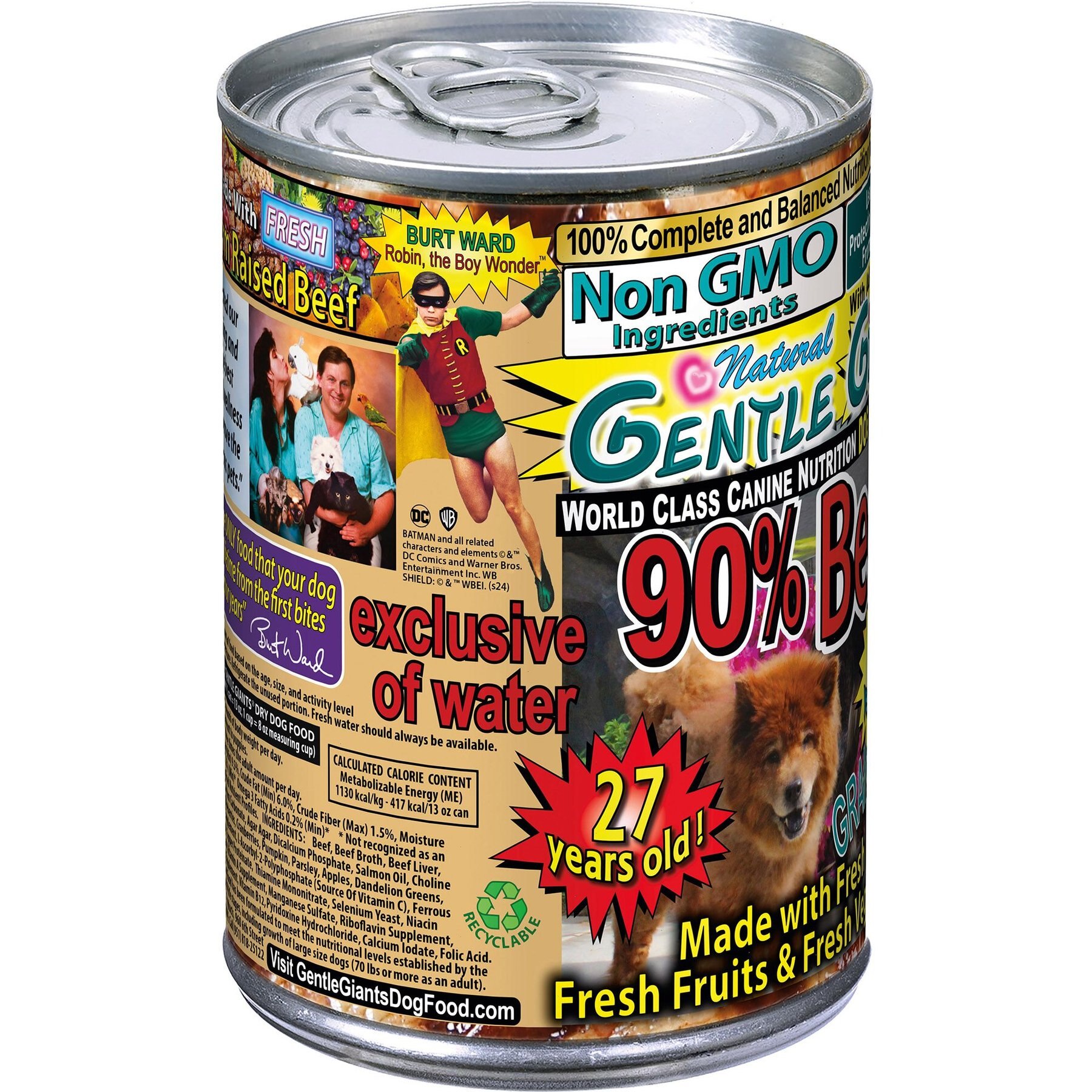 Gentle Giants Non-GMO Puppy Grain-Free Beef Wet Dog Food