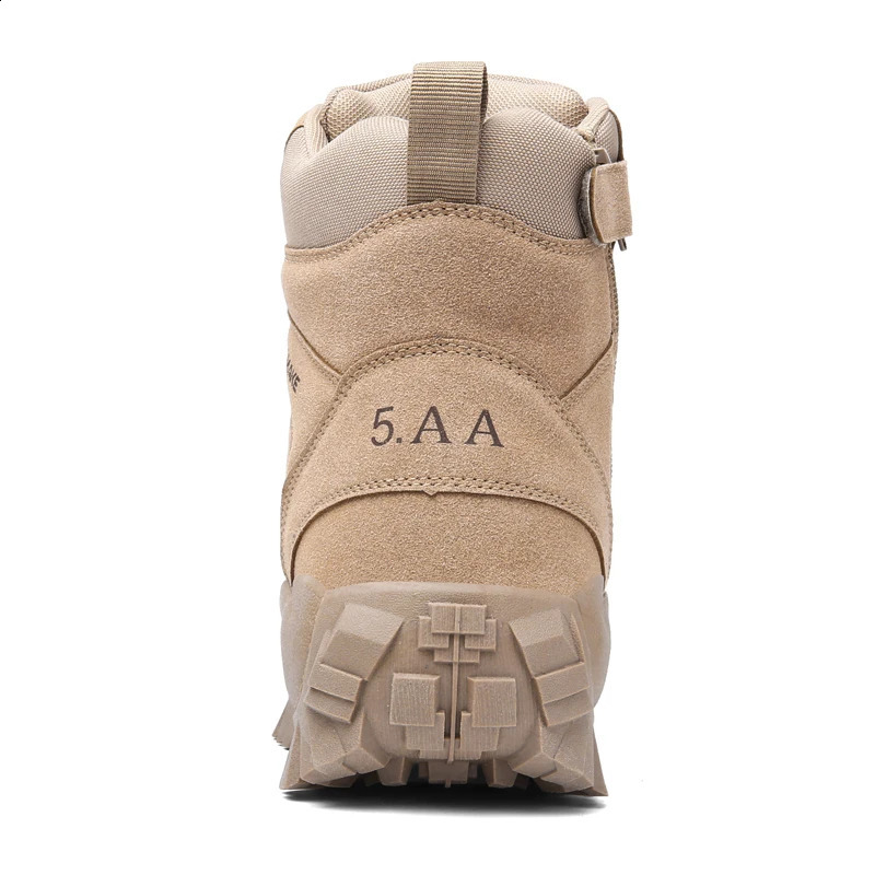 Mens outdoor hiking boots desert top tactical boots military boots special forces hiking boots anti slip and warm work boot 250120bj