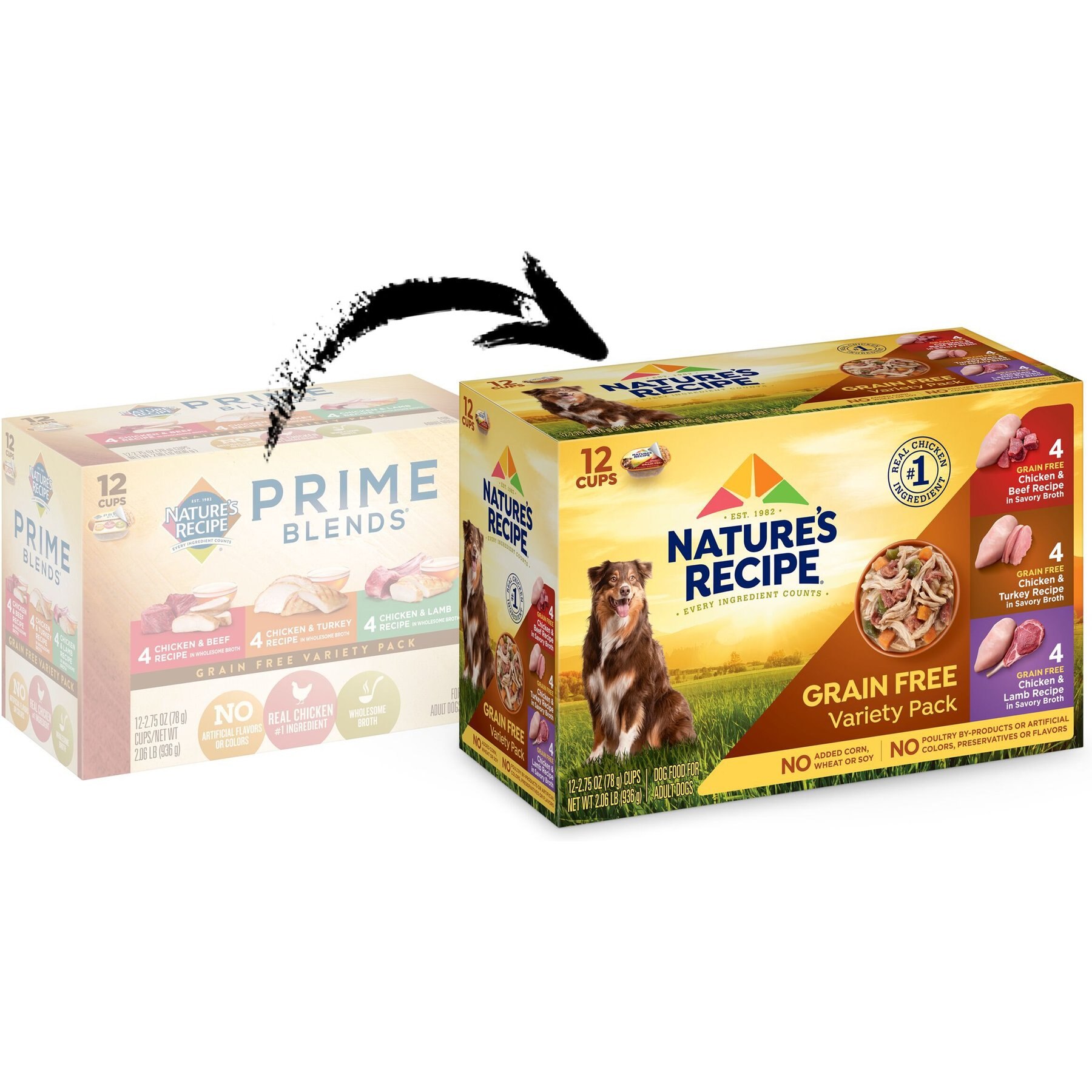 Nature's Recipe Variety Pack Grain-Free Wet Dog Food