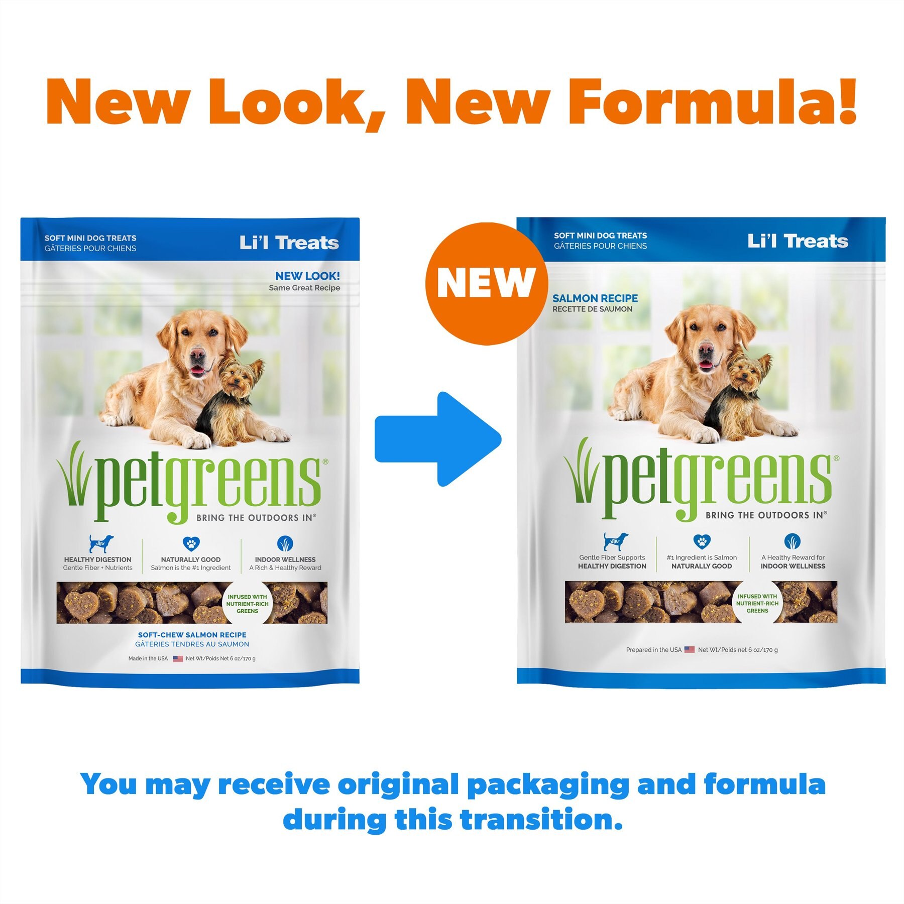 Pet Greens Healthy Salmon Semi-Moist Li'l Dog Treats