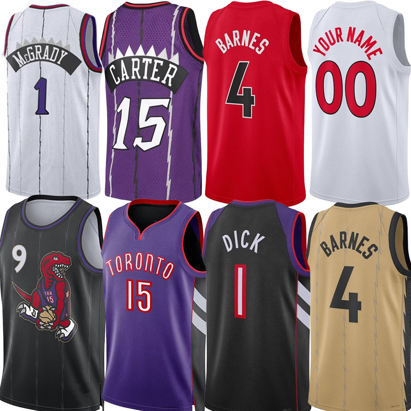 Gradey Dick City Basketball Jerseys TOR Raptorrs Brandon Ingramm Scottie Barnes RJ Barrett Immanuel Quickley Ochai Agbi Chris Boucher Carter Custom Jersey