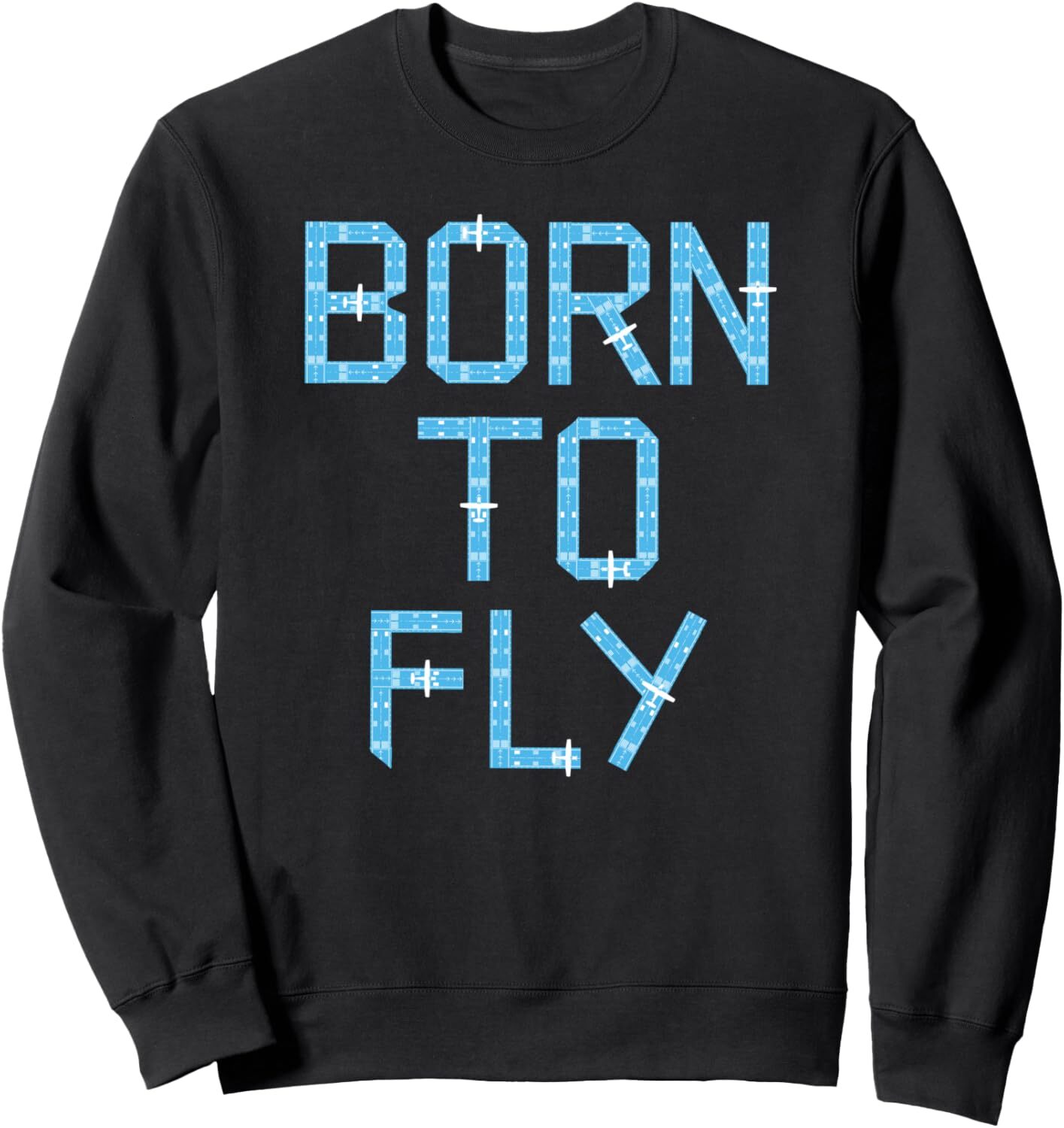 Long Sleeve Shirts for Men sweatshirt Funny Born To Fly Private Pilot Runway Gift Tee Sweatshirt T shirt Tee Streetwear Casual tops clothes