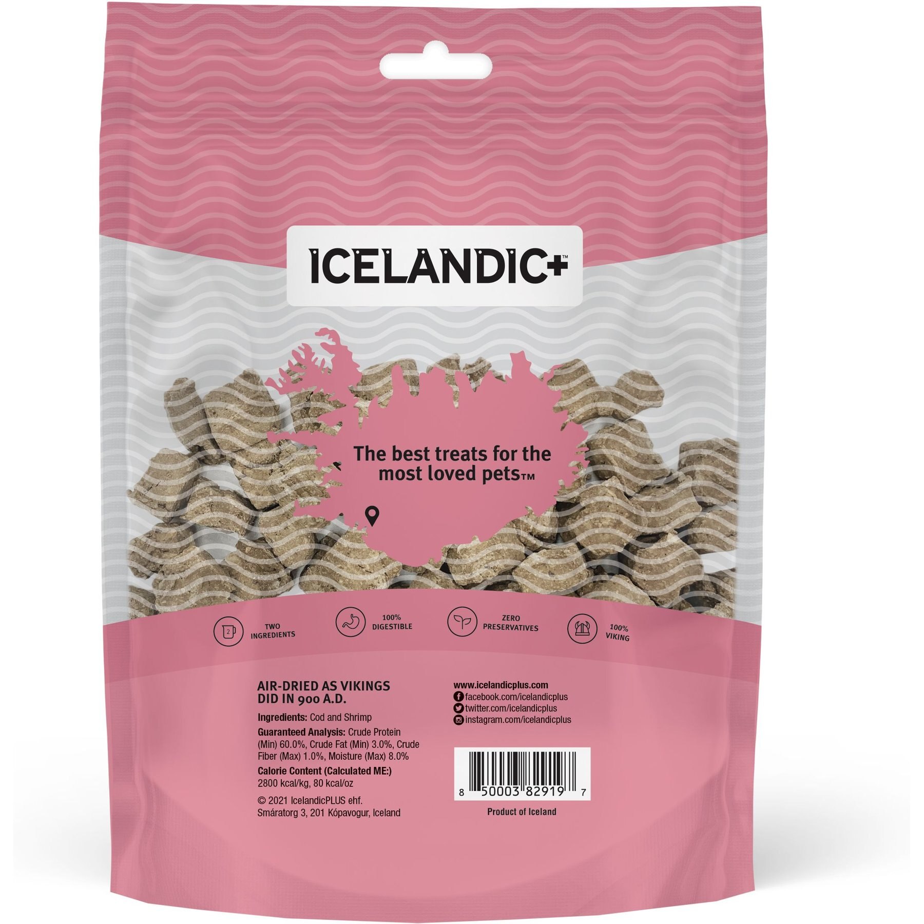 Icelandic+ Grain-Free Cod & Shrimp Combo Bites Dog Treats