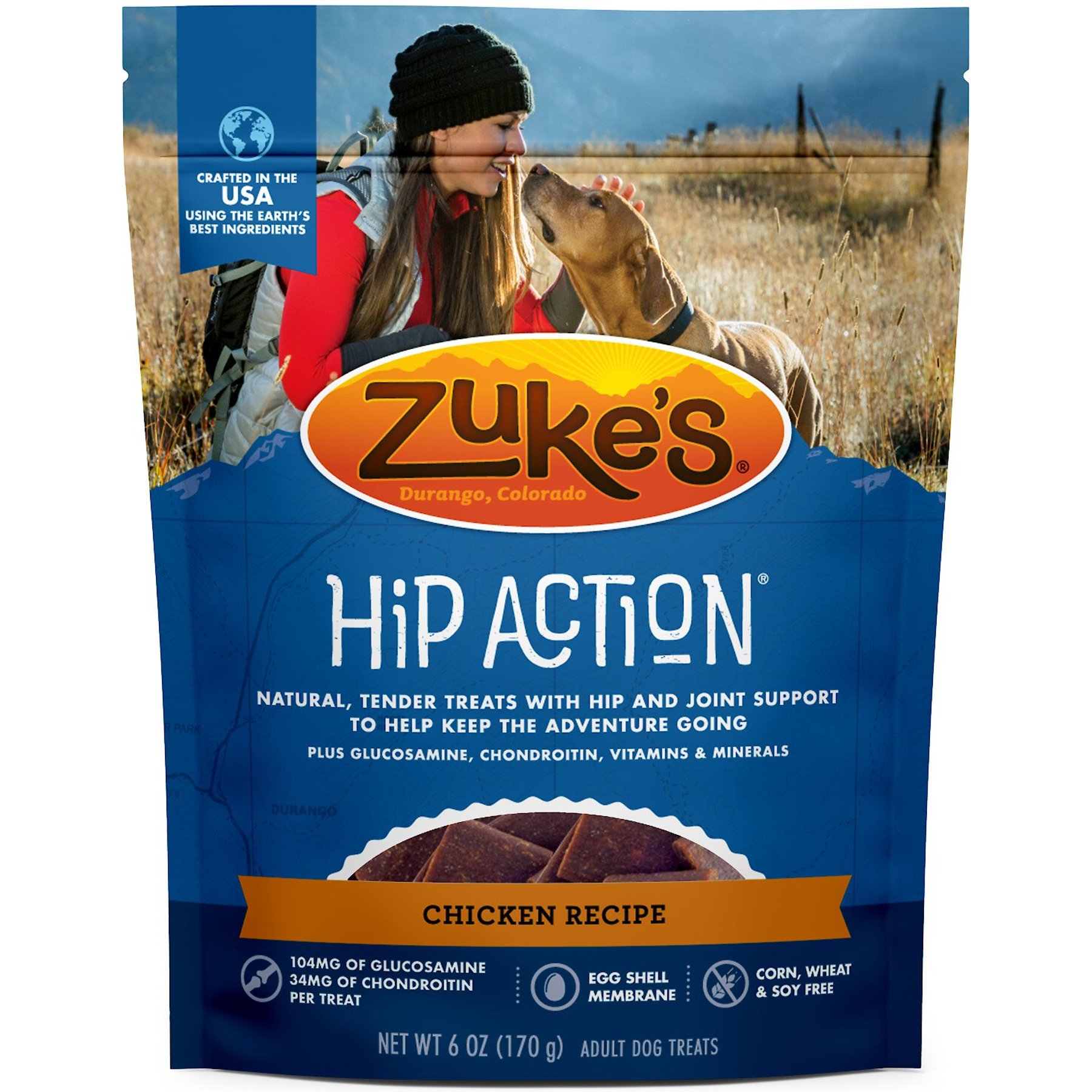 Zuke's Natural Hip & Joint Action Chicken Recipe Dog Treats