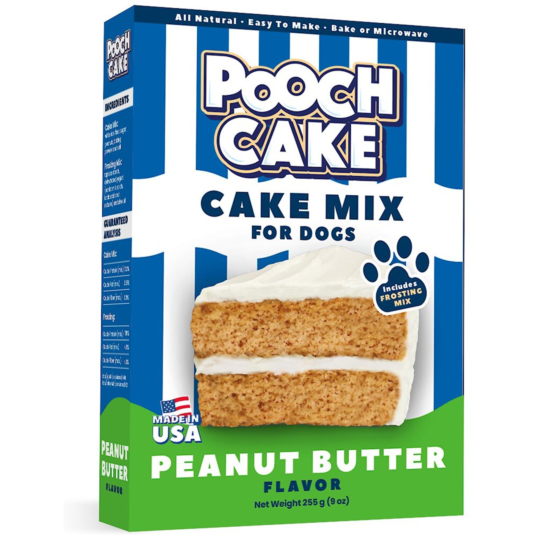 Pooch Cake Basic Starter Peanut Butter Cake Mix & Cake Mold Kit Dog Birthday Cake, 9-oz box