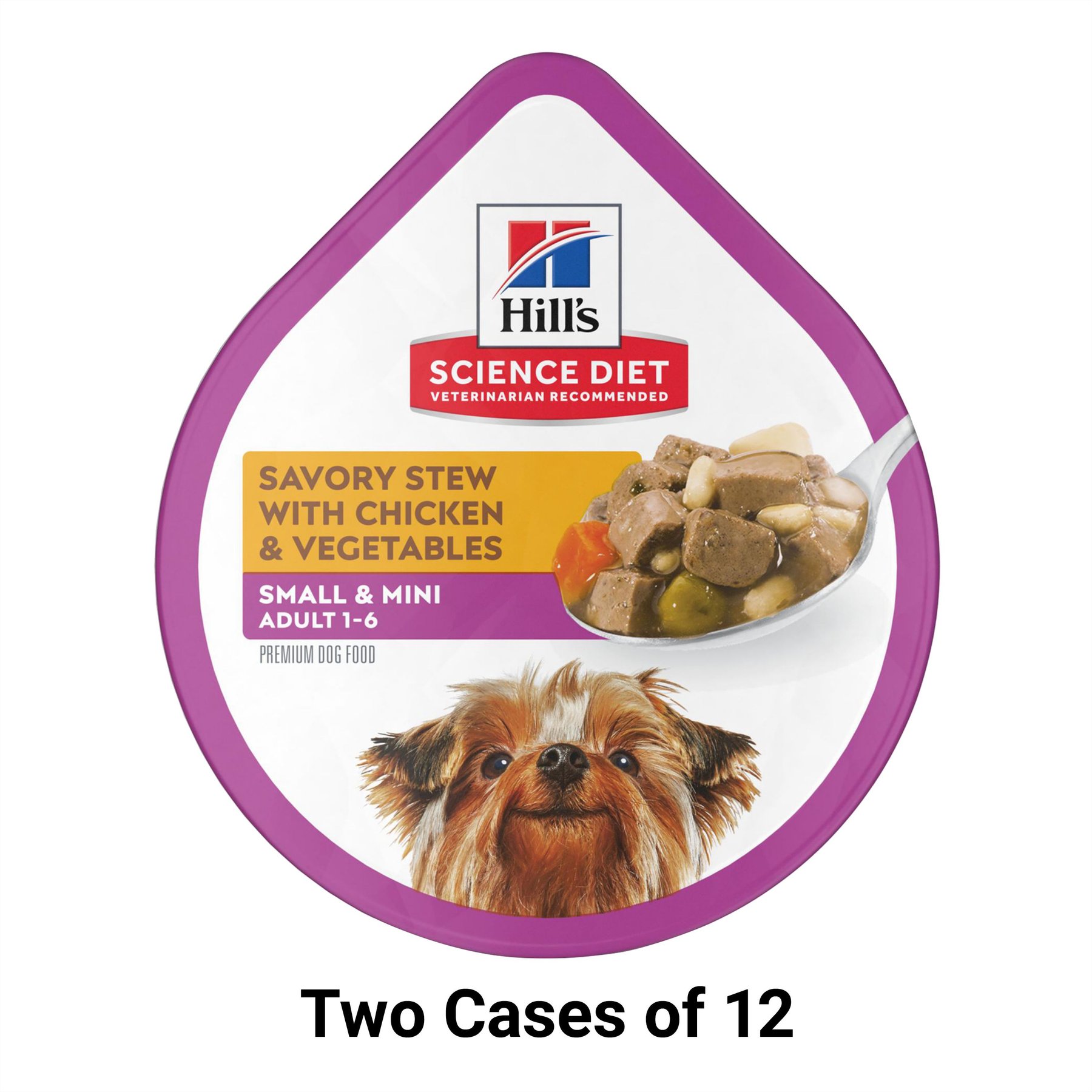 Hill's Science Diet Adult Small Breed & Mini Breed Savory Stew Chicken & Vegetable Wet Dog Food Trays