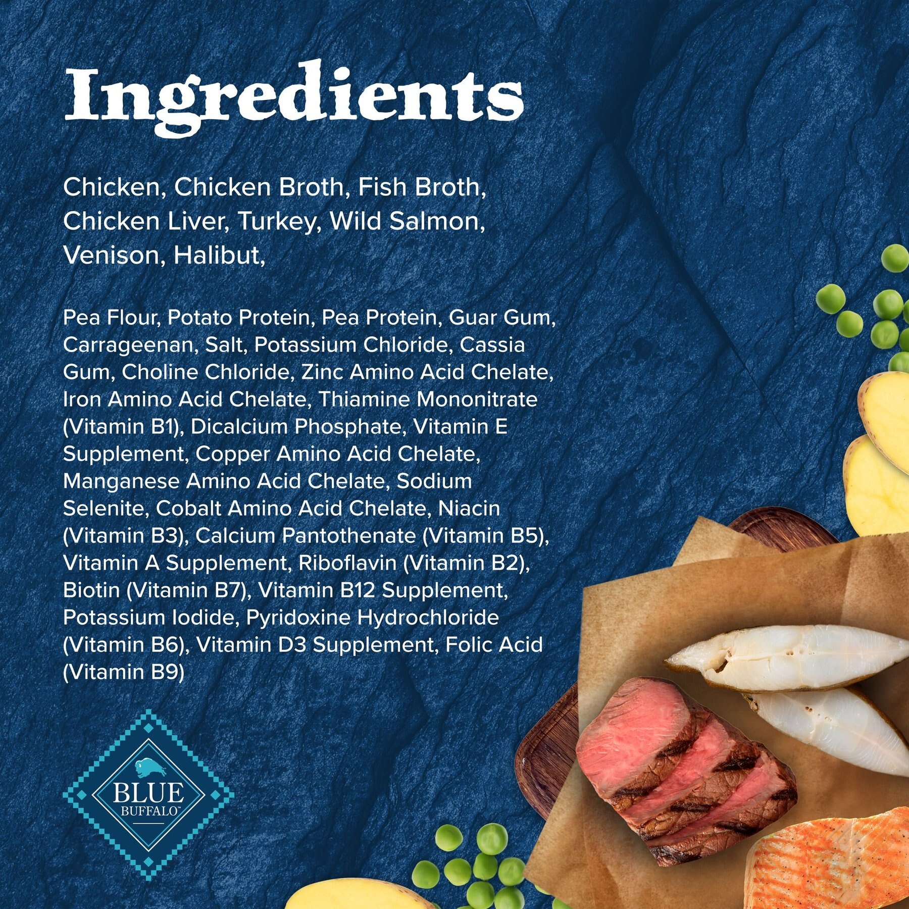 Blue Buffalo Wilderness Denali Dinner High-Protein & Grain-Free Wild Salmon, Venison & Halibut Wet Dog Food