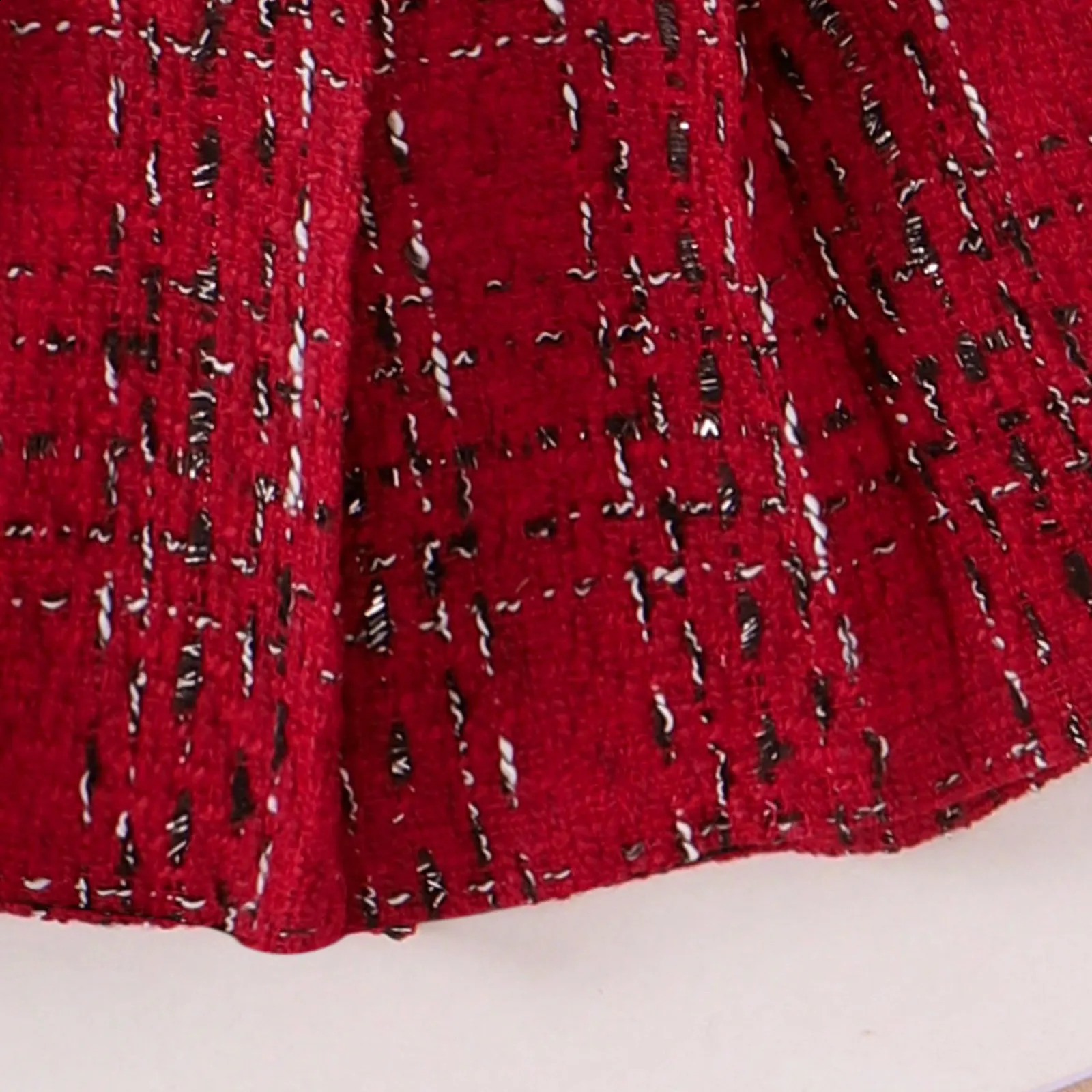 Spring and summer womens clothing set 4Y 5Y 6Y 7Y checkered jacketlong sleeved ribbed topskiing three piece set childrens clothing 241121