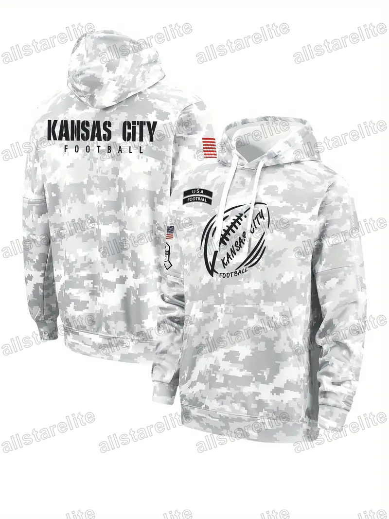Custom Salute To Service Pullover Football Hoodie Jersey individuation Stitch Camo Sweatshirts Men Womens Youth fashion trend