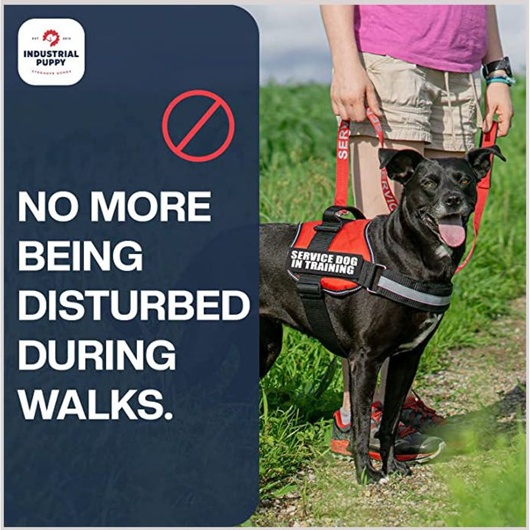 Industrial Puppy Emotional Support Dog Patches