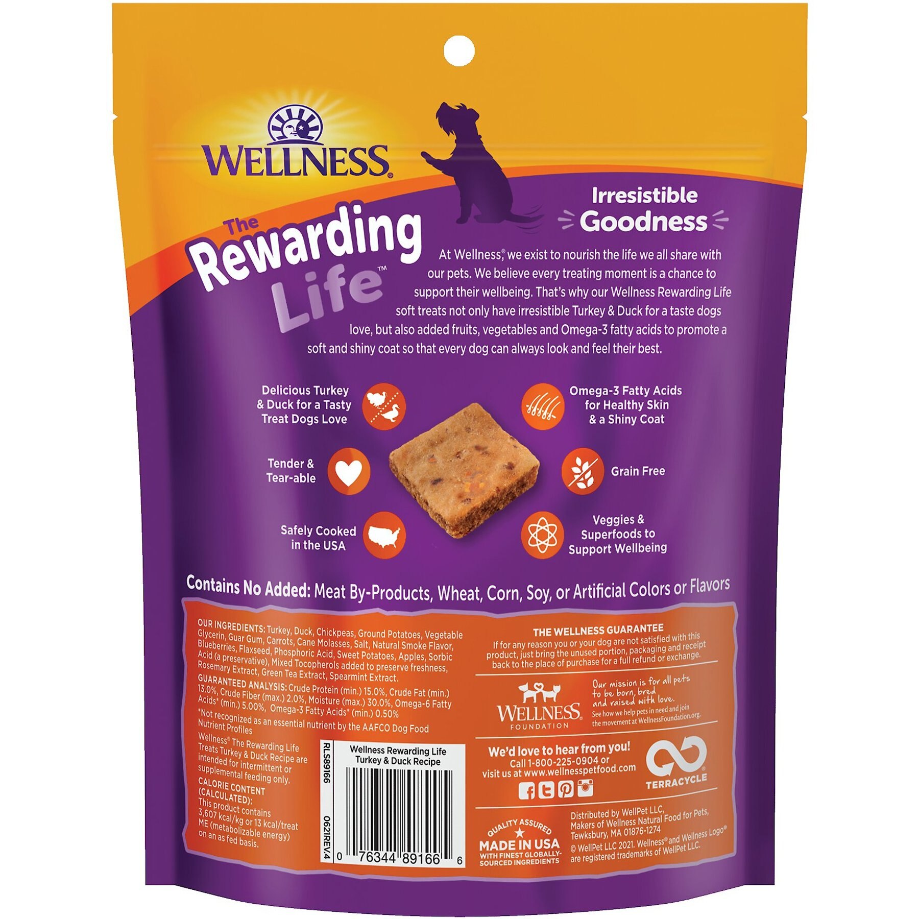 Wellness The Rewarding Life Turkey & Duck Soft & Chewy Dog Treats