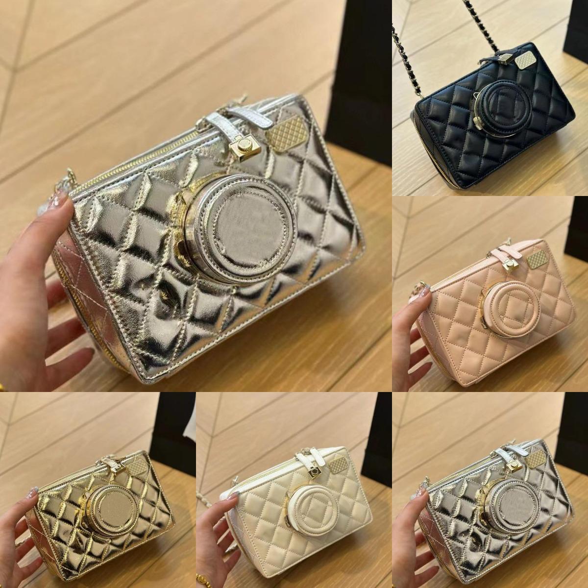 Camera Handbags Bags Women's Casual Designer Wedding Date Leather Handbag Letter Metal Triangle Shoulder Bag Street Shopping Messenger Backpack