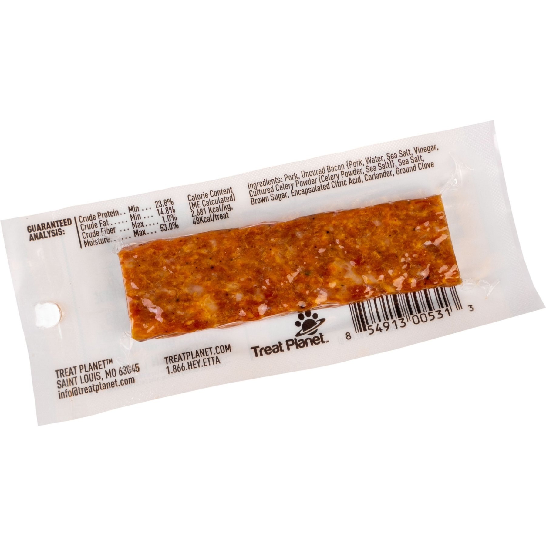 Etta Says! Pork + Bacon Snack Bars Human Grade Jerky Dog Treats, 12 count