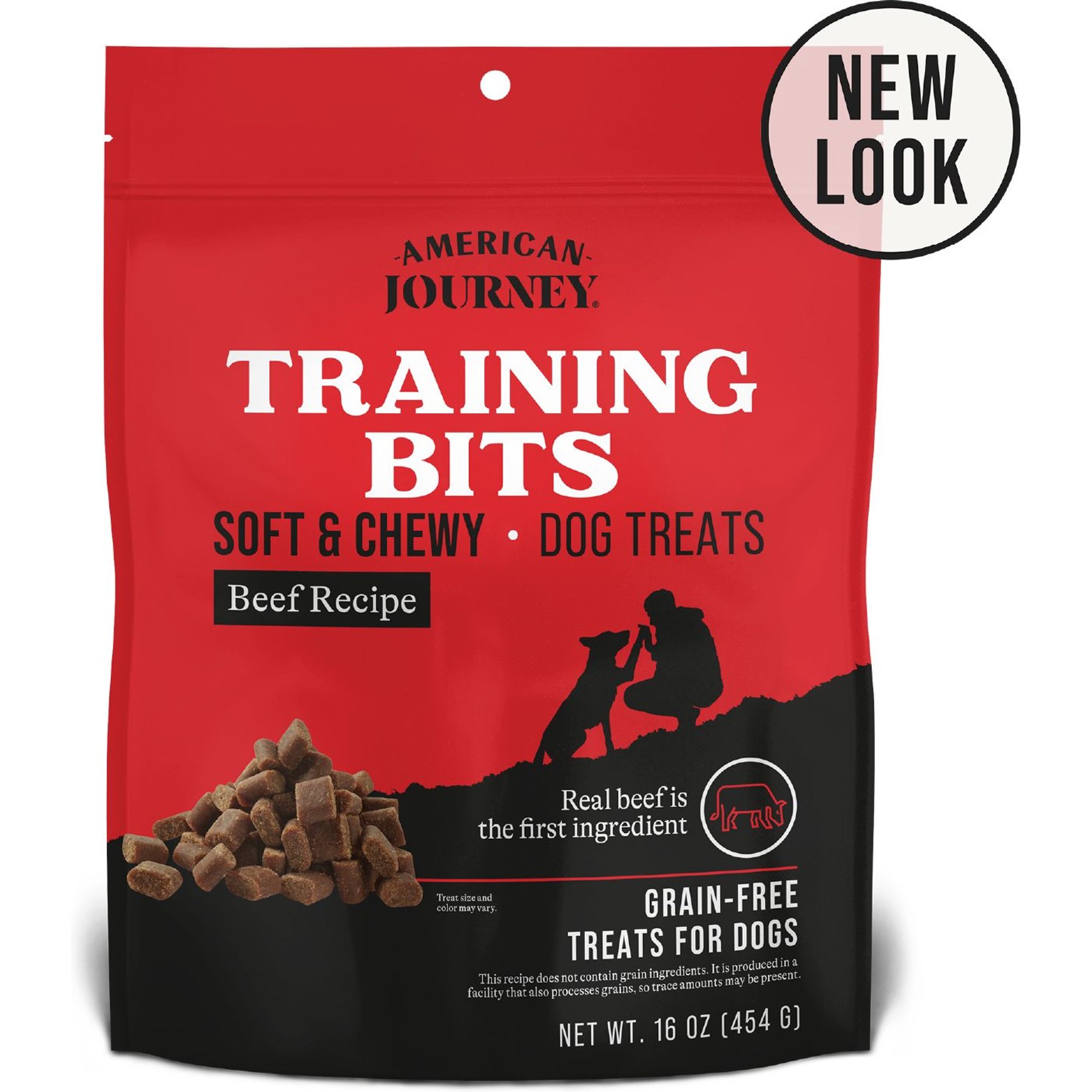 American Journey Beef Recipe Grain-Free Soft & Chewy Training Bits Dog Treats