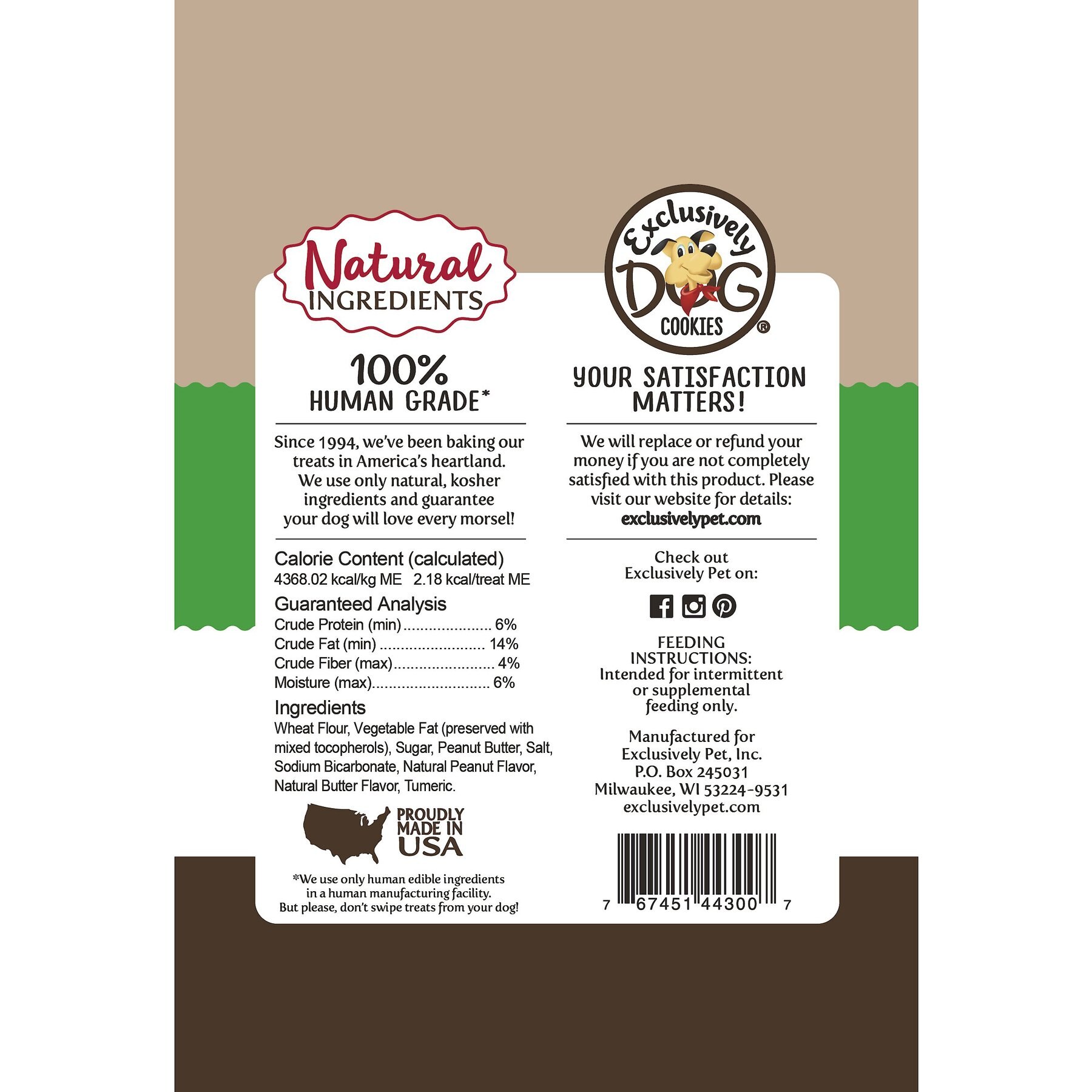 Exclusively Dog Best Buddy Bits Peanut Butter Flavor Dog Treats