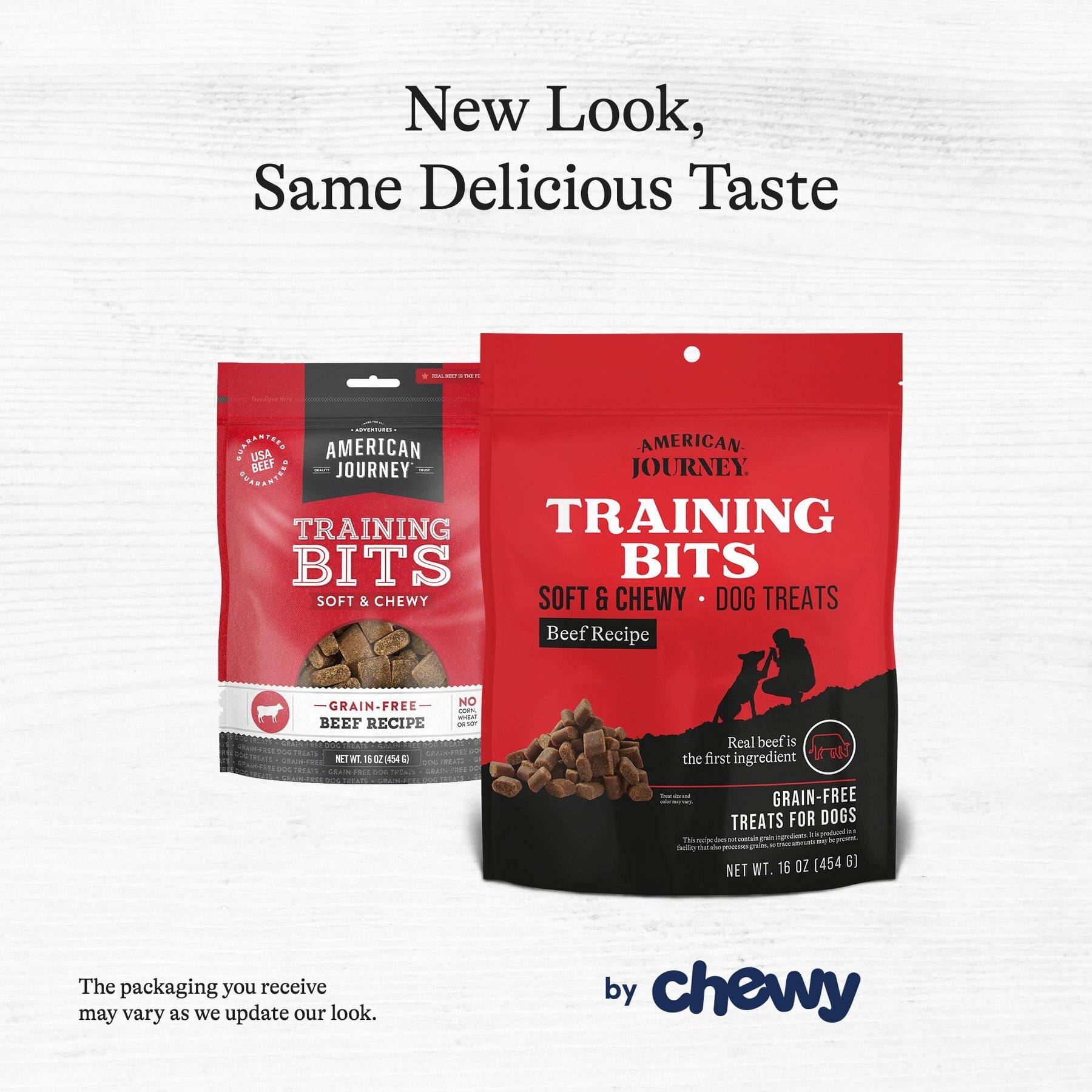 American Journey Beef Recipe Grain-Free Soft & Chewy Training Bits Dog Treats