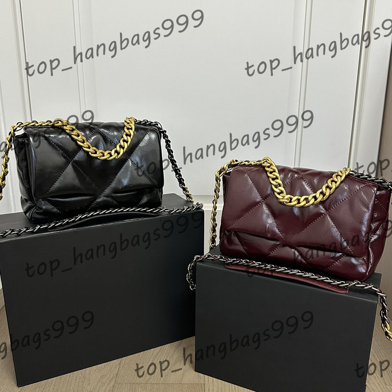 2Colors Womens Diamond Lattice Designer Shoulder Flap Bags Clutch Purse Two-tone Chains Crossbody Strap Handbags Card Holder Large Capacity Tote Bag 20x15cm