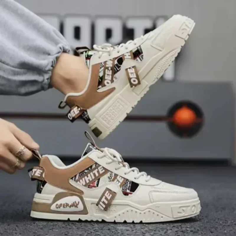 Mens Fi Shoes New Slippers Platform Casual Sports Shoes Trend Design Pahwork Mesh Mens Shoes Tenis Mascino M241120