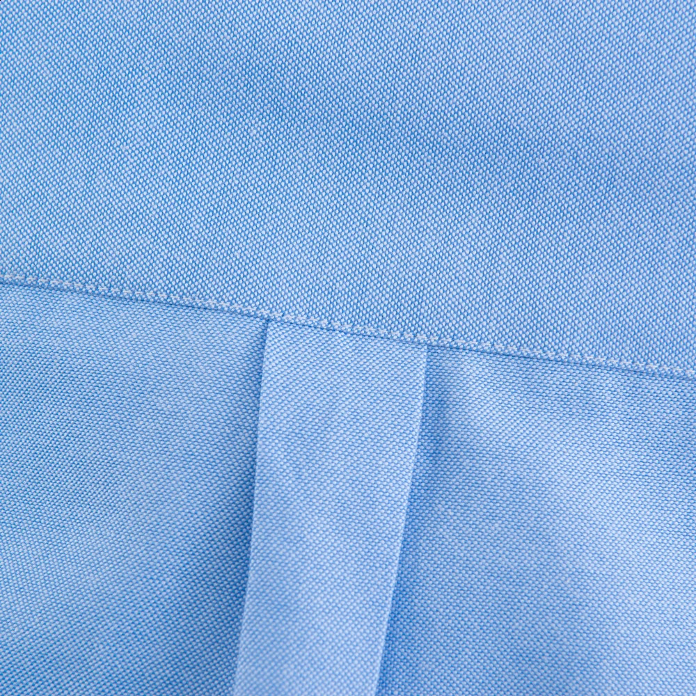 Mens long sleeved Oxford plain casual shirt with front patch chest pocket regular fit button down collar thick work shirt 241120