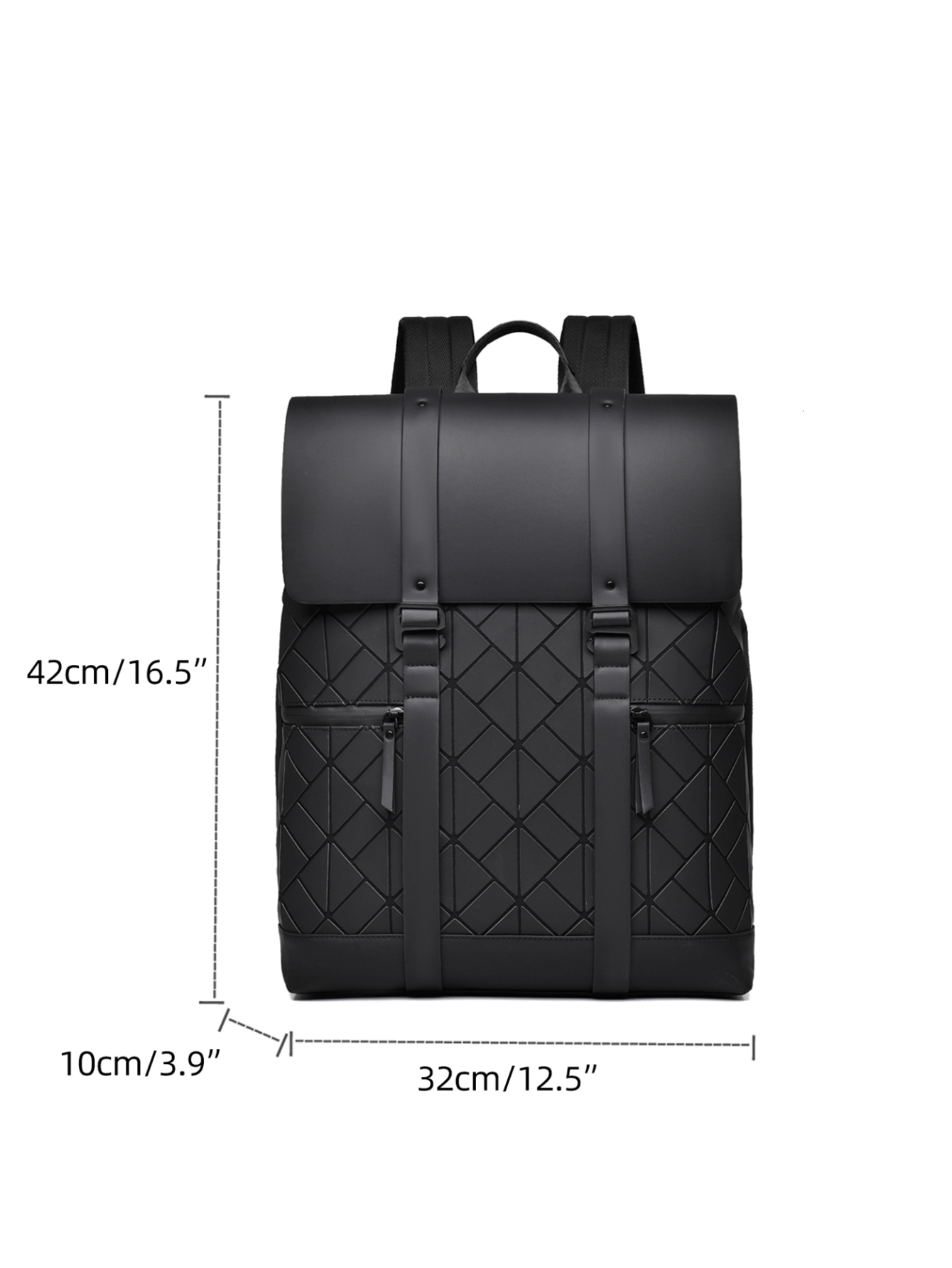 VC Fashion Men's Flip Cover Large Capacity Designer Travel Backpack For Male College Students Simple Backpack