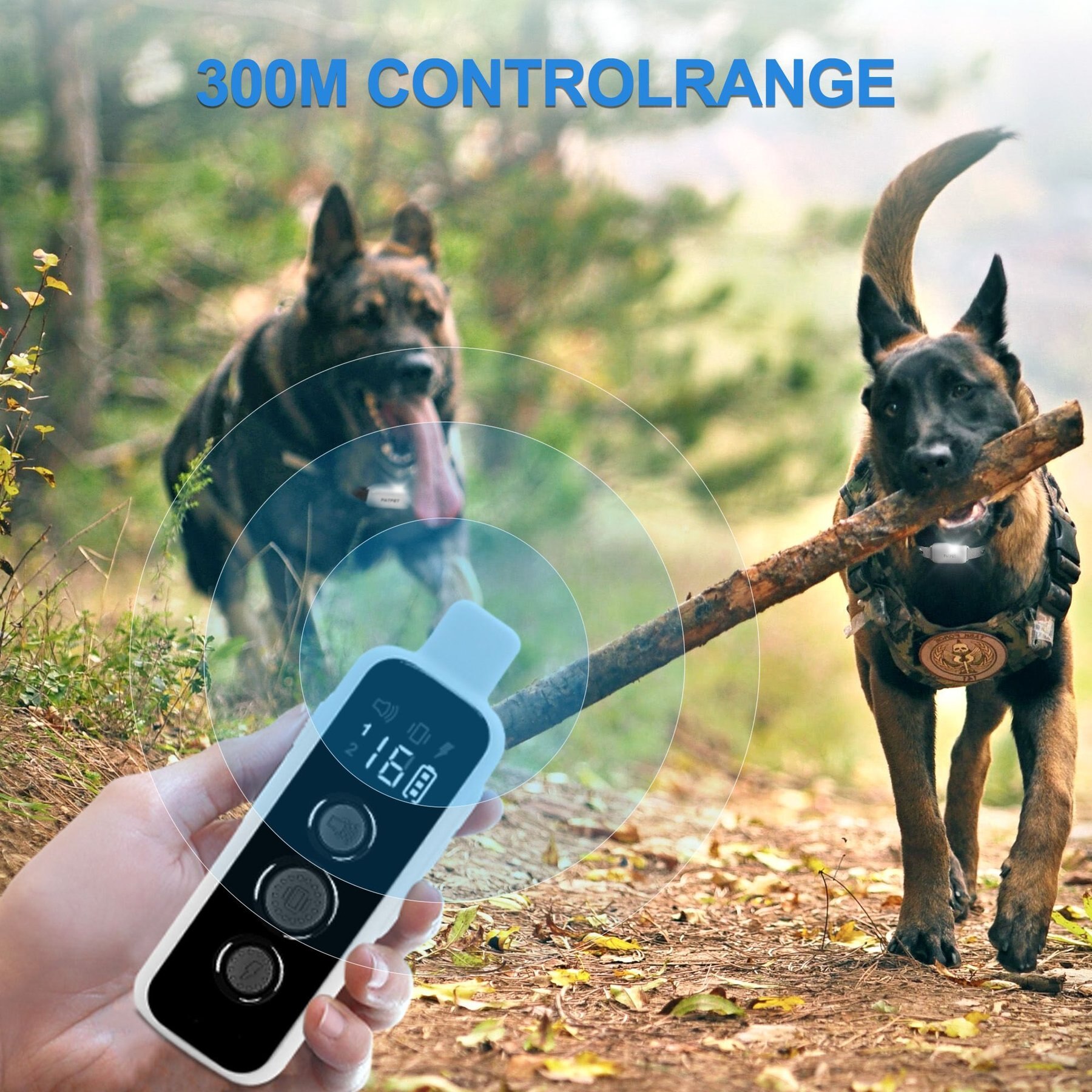 PATPET P650 Anti-Bark & Remote Dog Training Collar