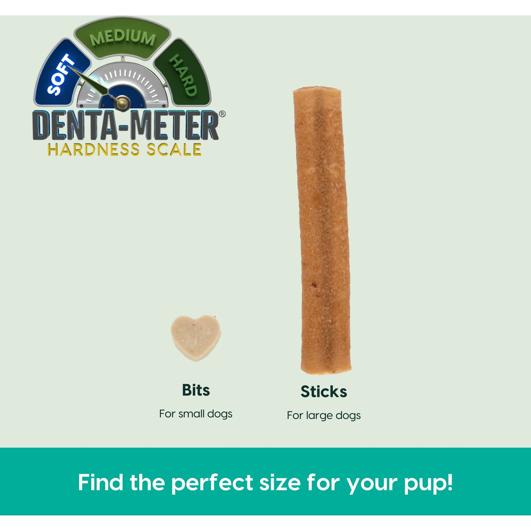 Ark Naturals Breath Bursts Peppermint Sticks Medium/Large Dental Dog Treats, 6-oz bag
