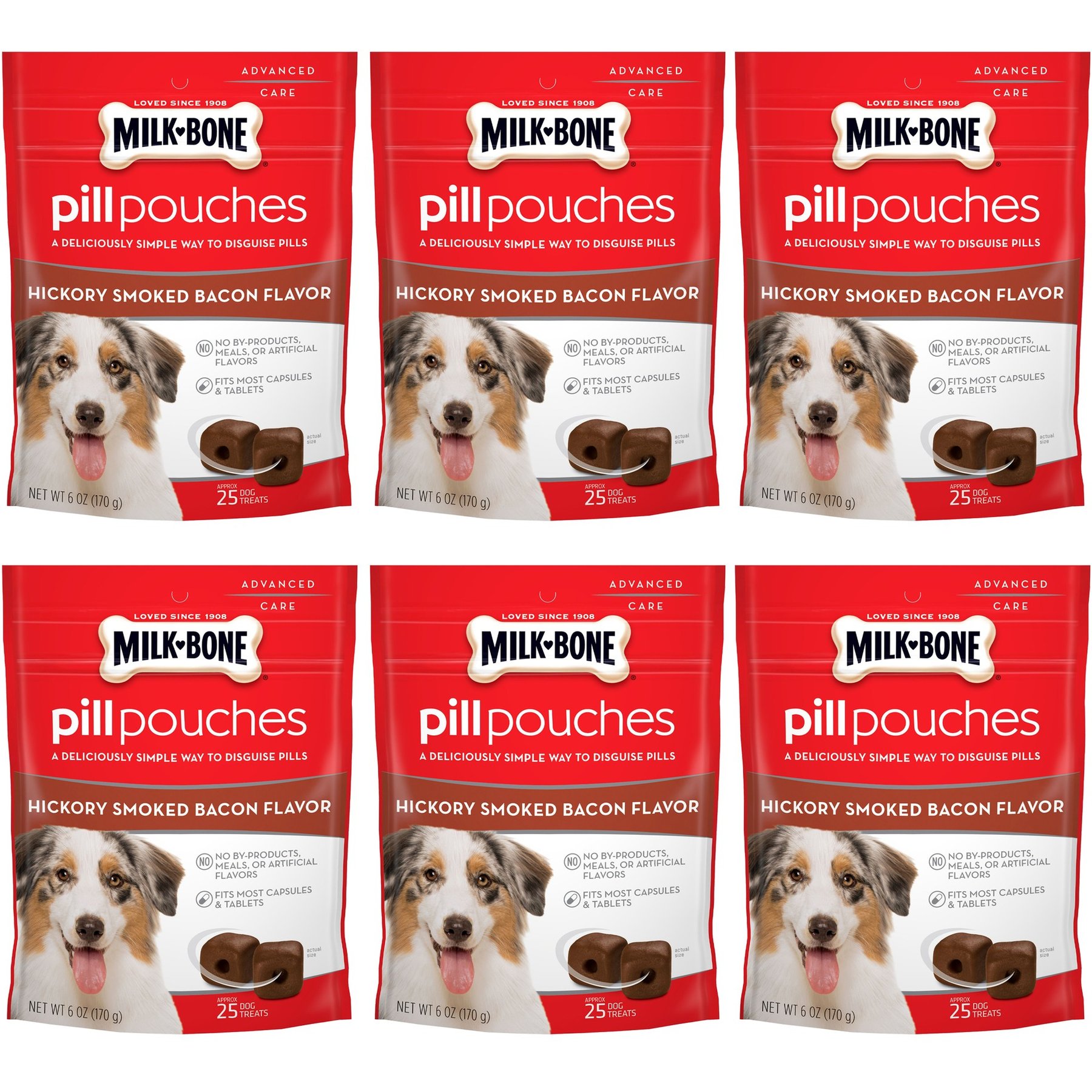 Milk-Bone Pill Pouches Hickory Smoked Bacon Flavor Dog Treats