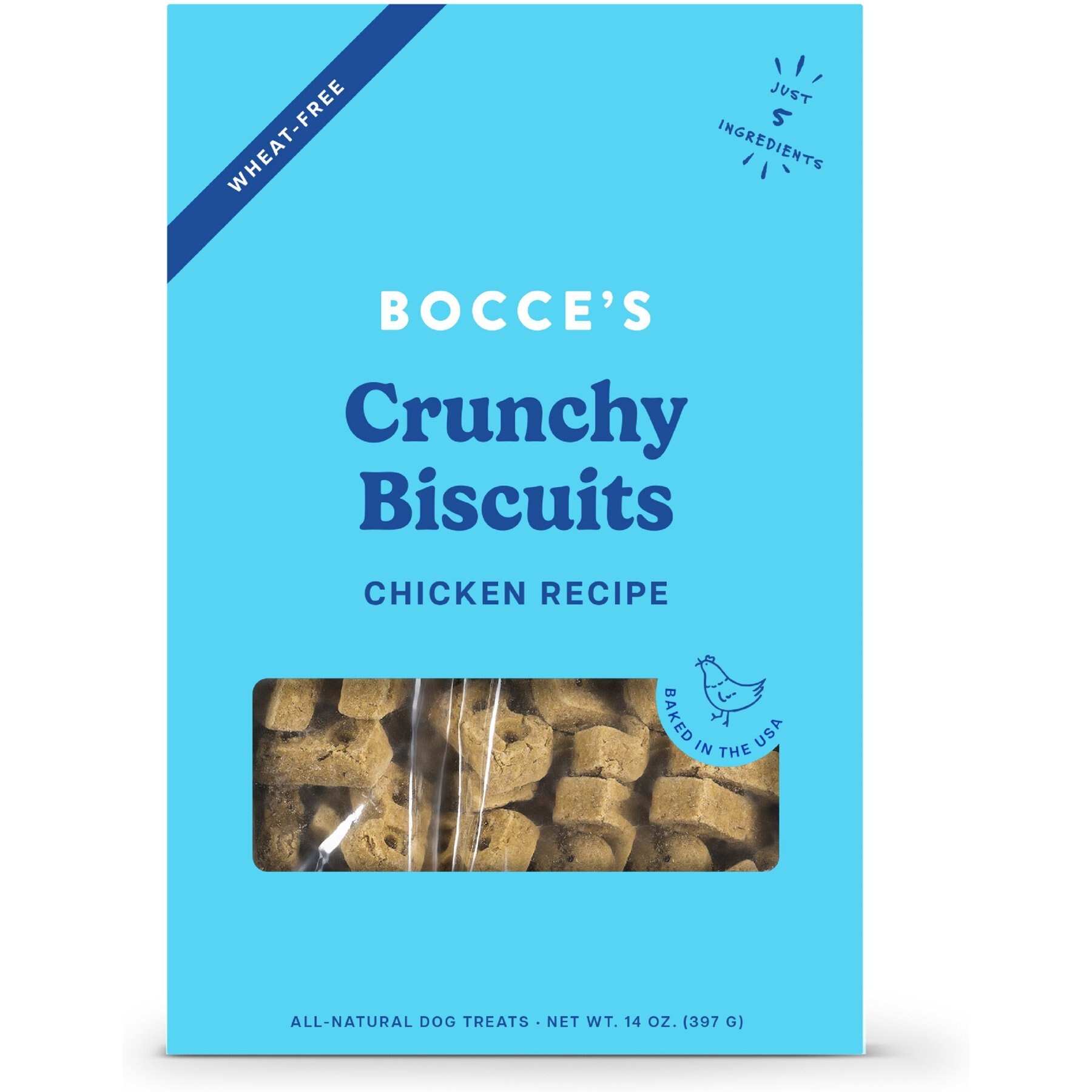 Bocce's Bakery Oven Baked Wheat-Free Chicken Recipe Dog Treats