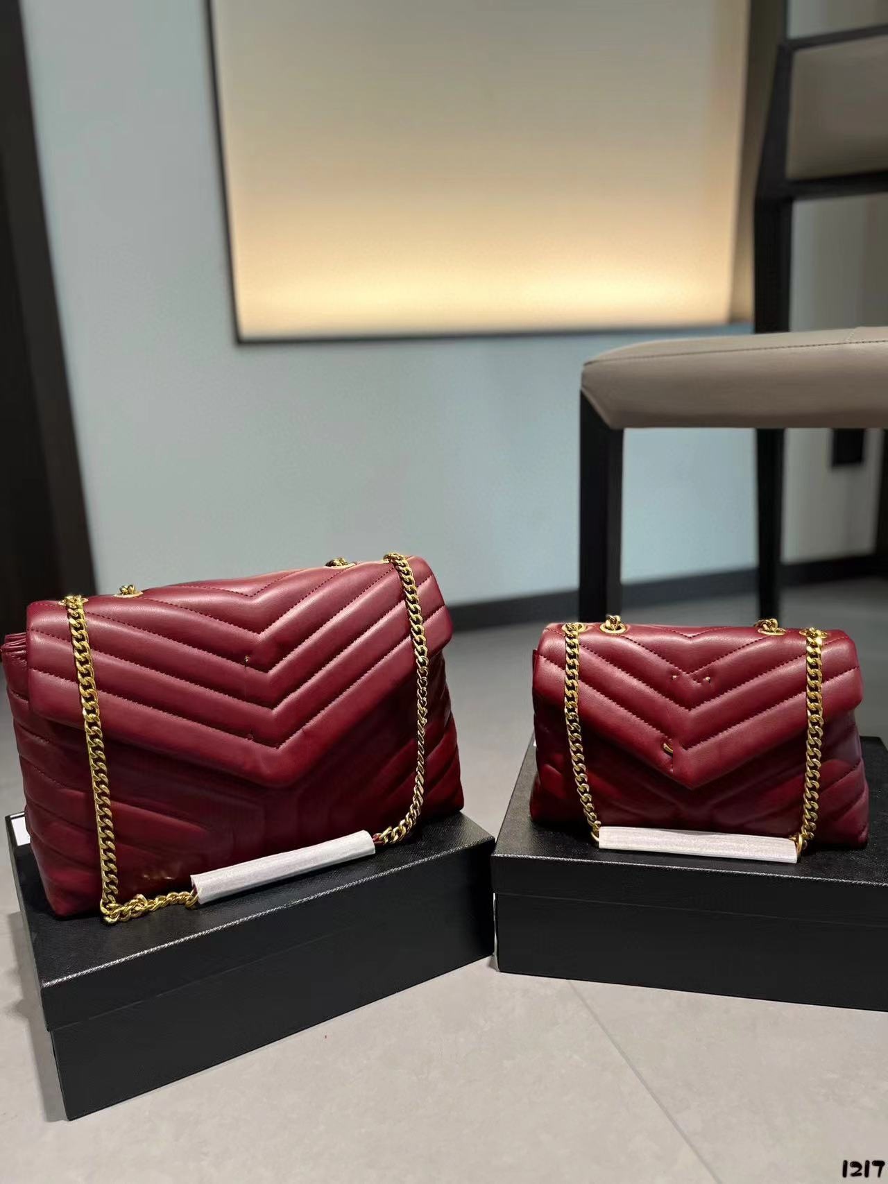 High Quality Luxurys Designer Bags Shoulder Bag Chain Genuine leather Ladies handbags Women handbag Smother cossbody wallet totes Small Medium Large Dhgate