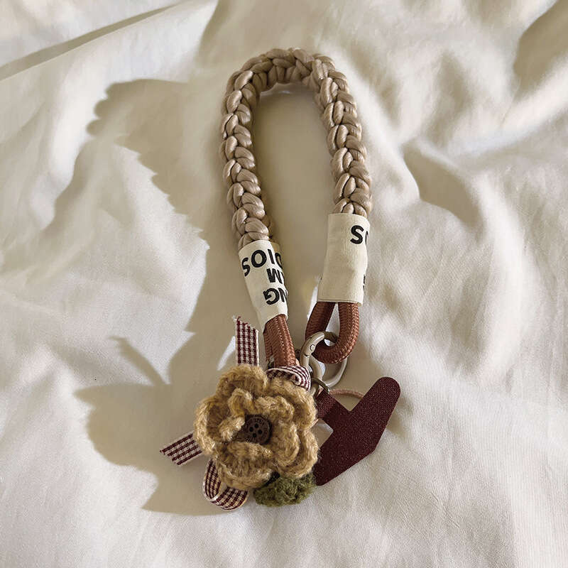 Niche liquor Hongshan tea wer mobile lanyard, car keychain wristband style pendant, universal phone case