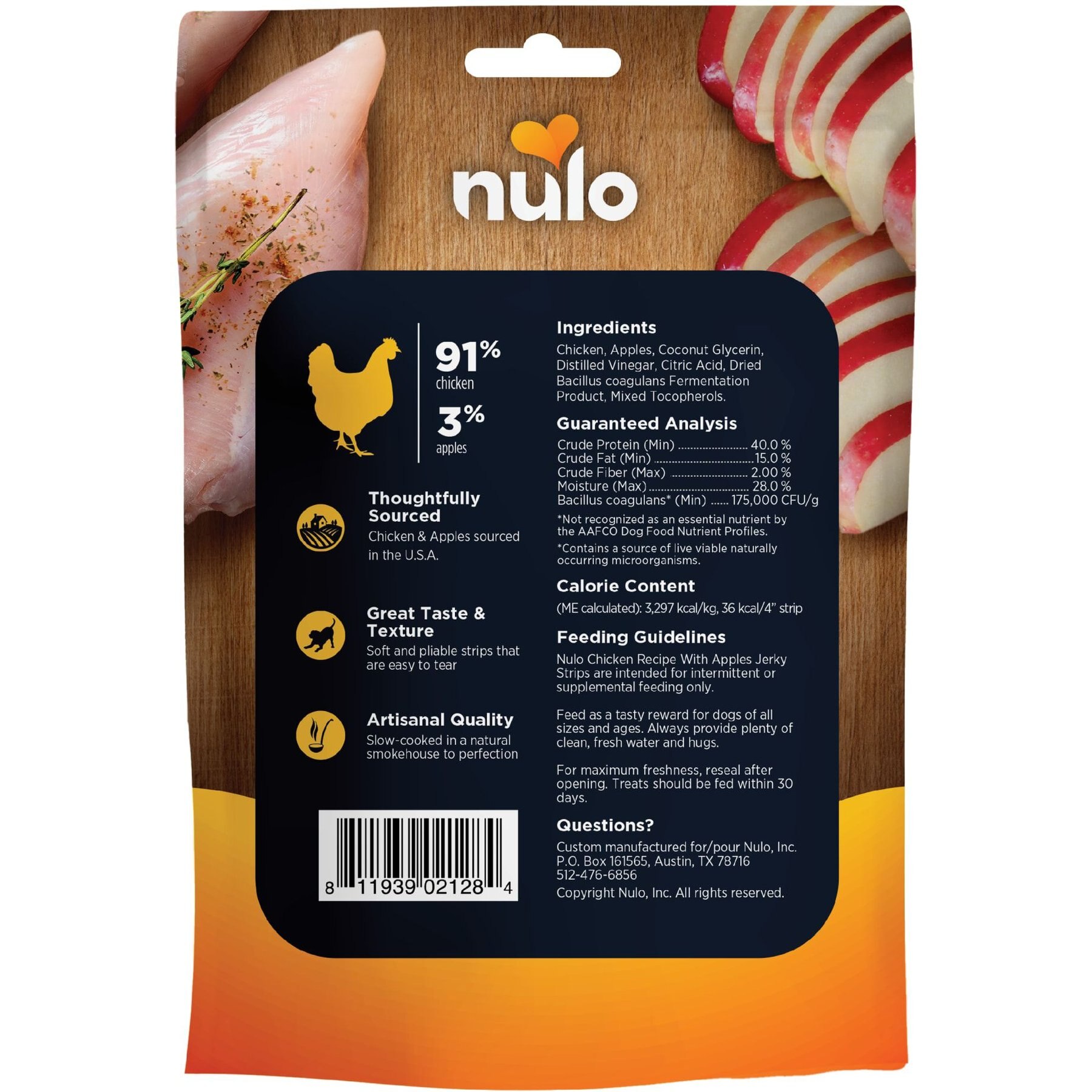 Nulo Premium Grain-Free High Protein Jerky Strips Dog Treats