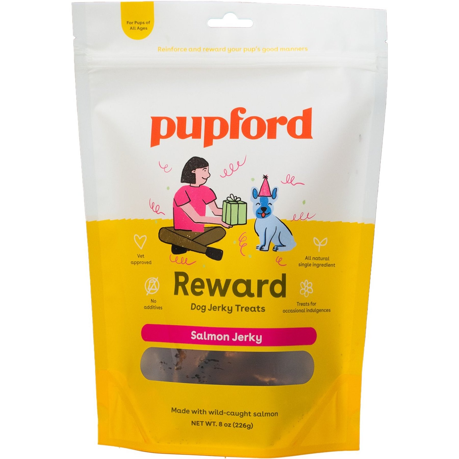 Pupford Salmon High-Protein Jerky Dog Treats