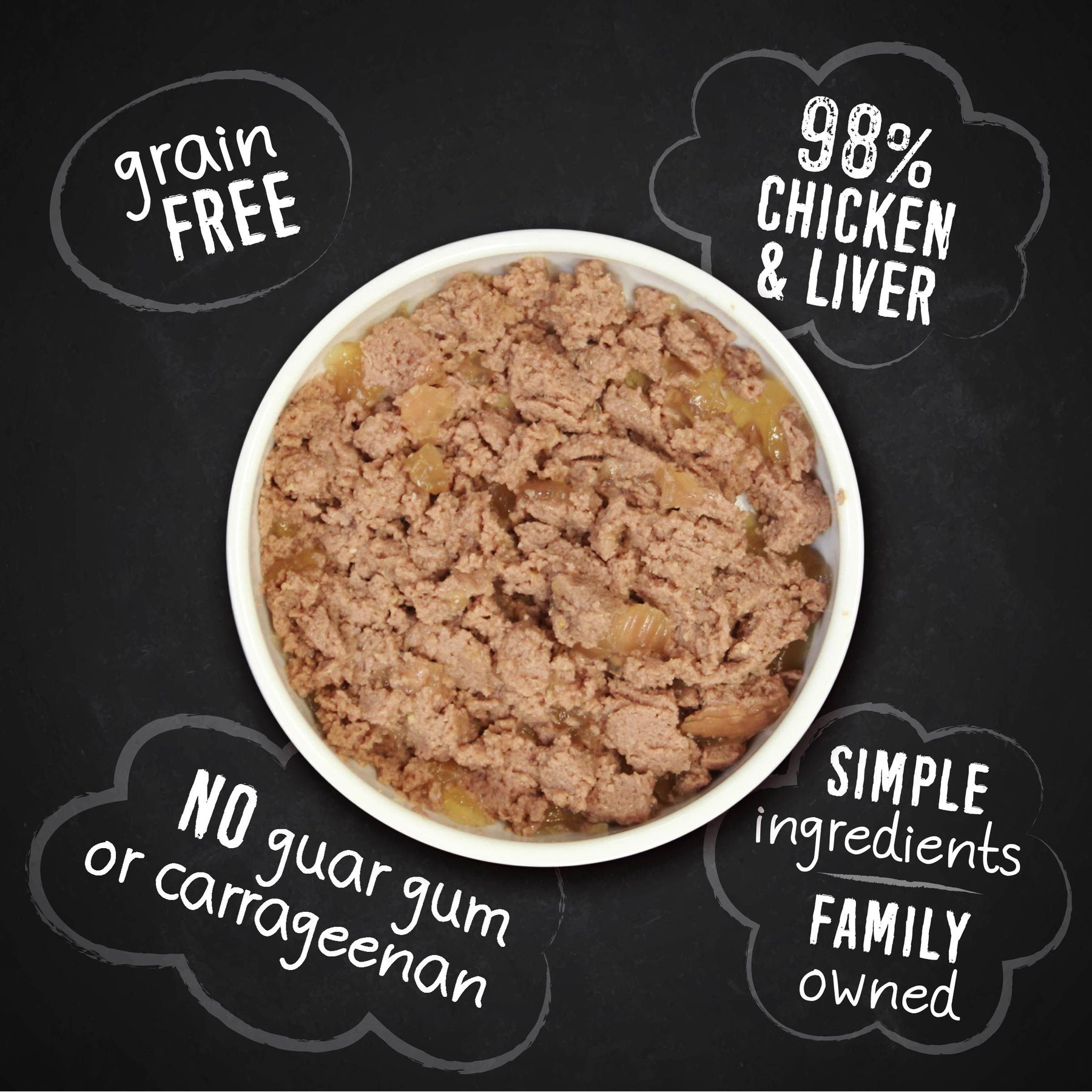 Hound & Gatos 98% Chicken & Liver Grain-Free Canned Dog Food