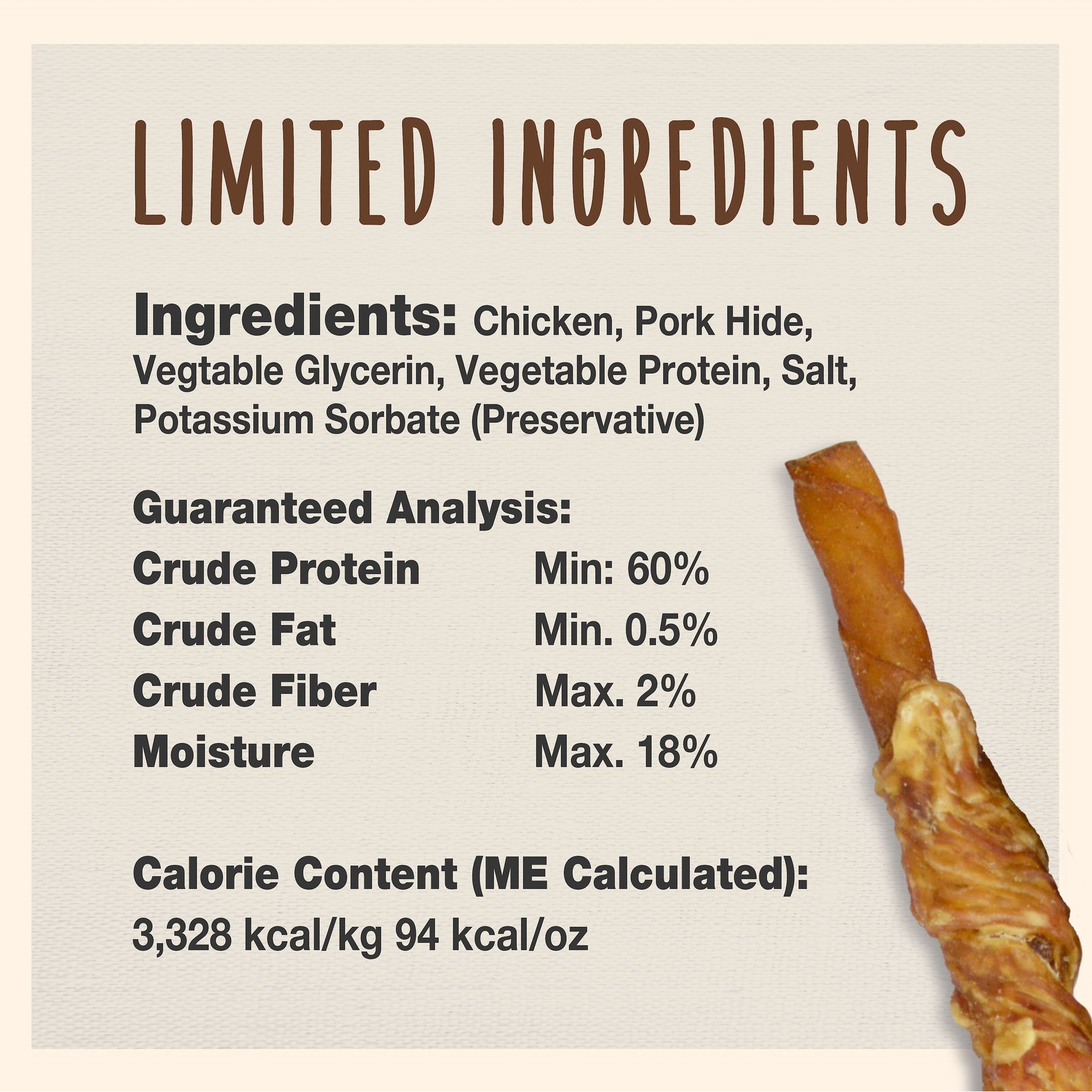 Cadet Gourmet Pork Hide & Chicken Twist Sticks Dog Treats, 5-in, 22 count