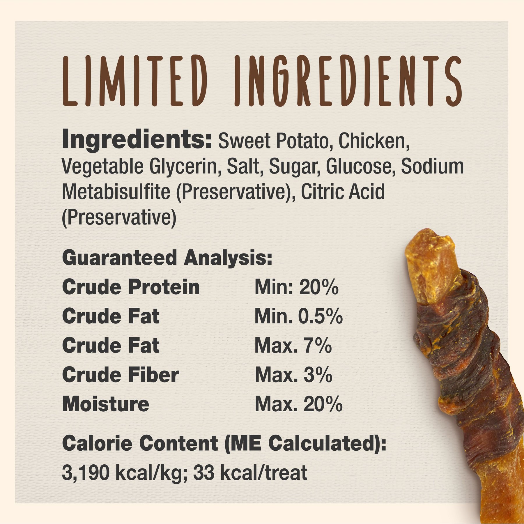 Cadet Gourmet Chicken-Wrapped Sweet Potato Dog Treat Wraps