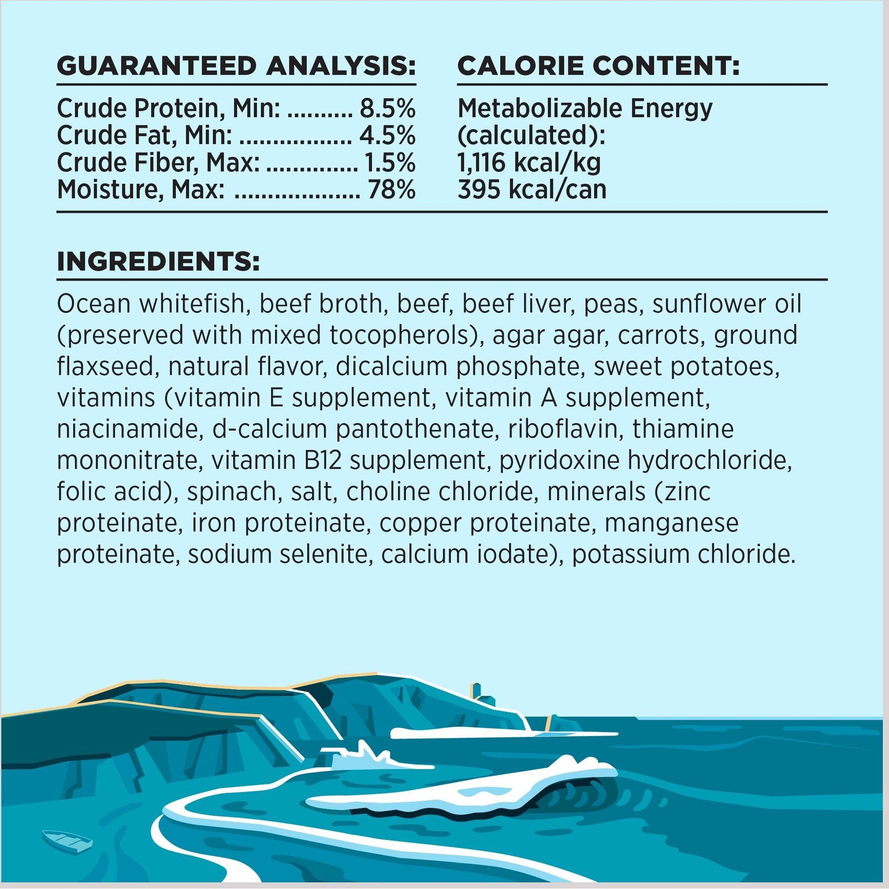 BIXBI Liberty Surf 'n Turf Ocean Whitefish, Beef Broth, Beef & Beef Liver Wet Dog Food, 12.5-oz can, case of 12