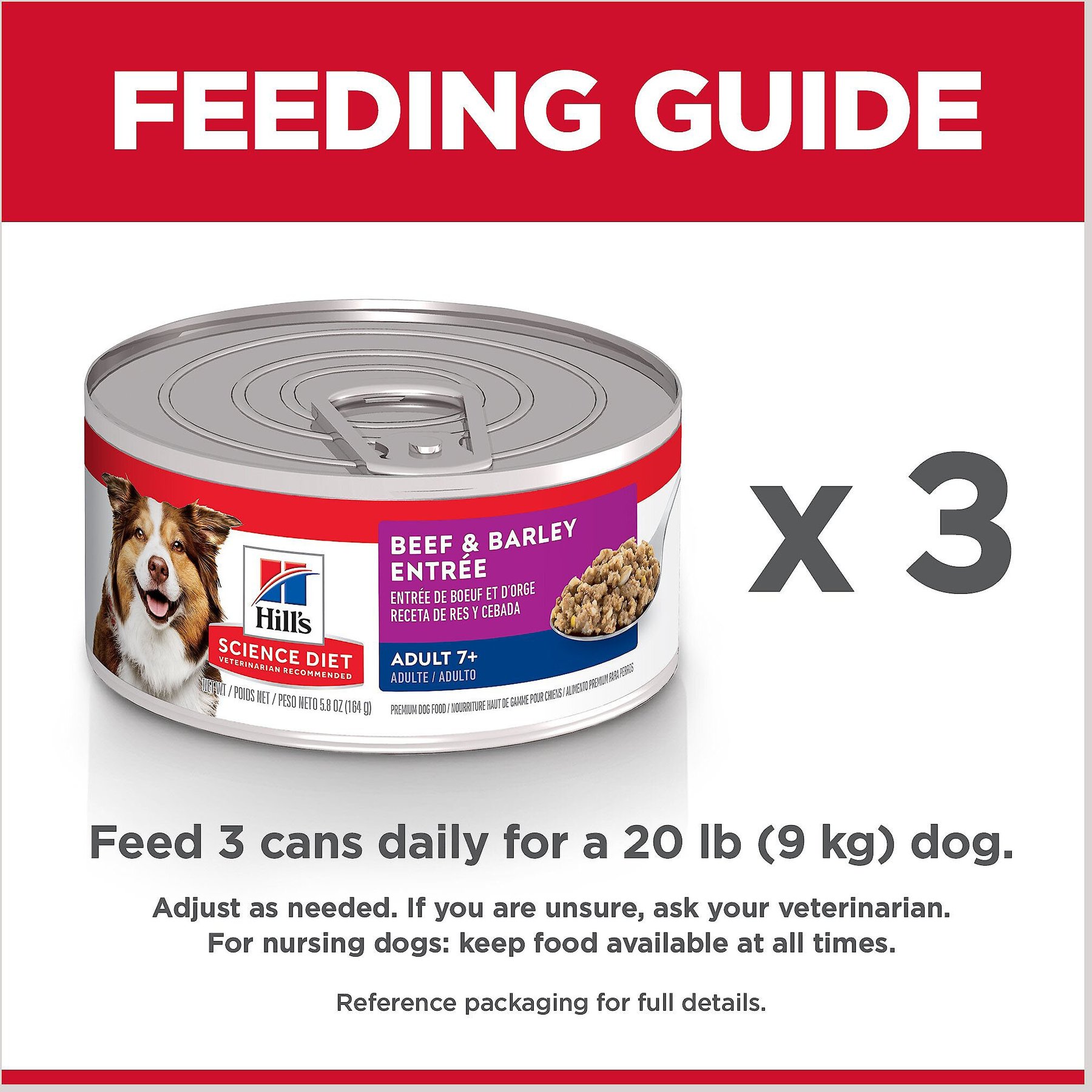 Hill's Science Diet Senior Adult 7+ Beef & Barley Entree Canned Dog Food