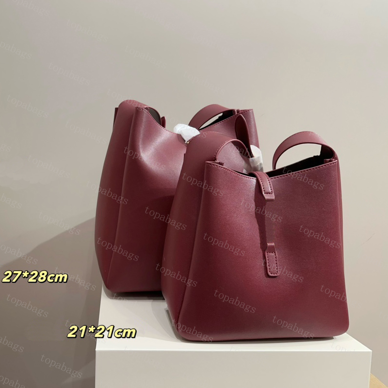 Designer Bags For Women Real Leather Fashion Bucket Bags Top Grade Lady's Luxurys Drawstring Underarm Bag Handbags