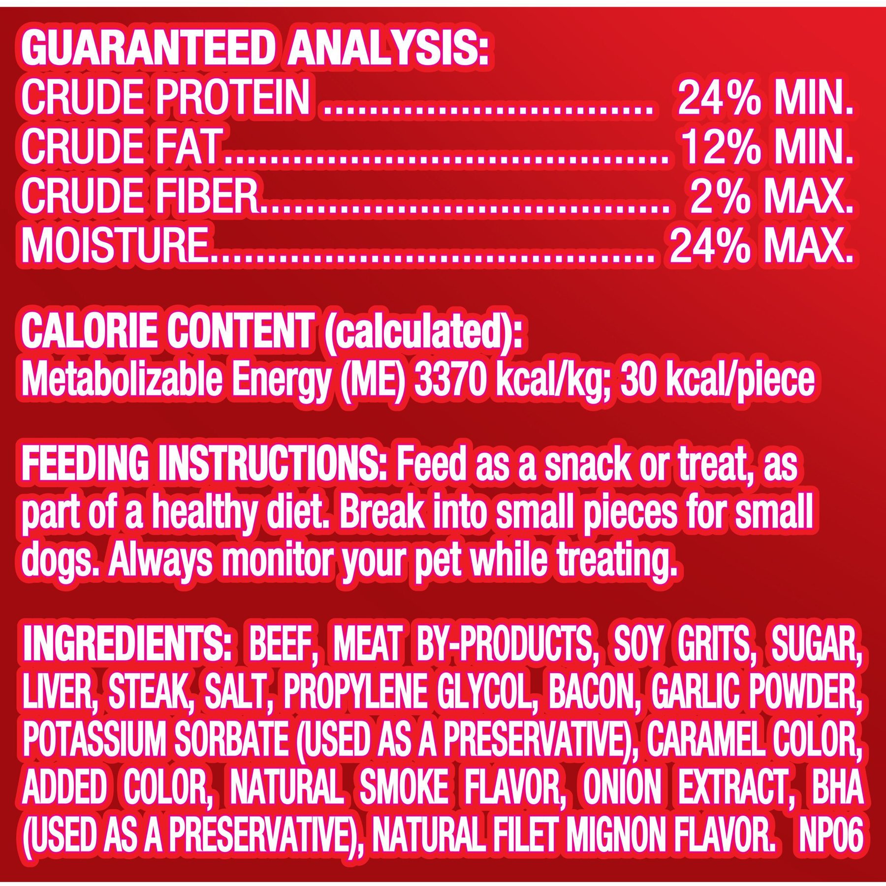 Pup-Peroni Filet Mignon & Bacon Flavors Dog Treats