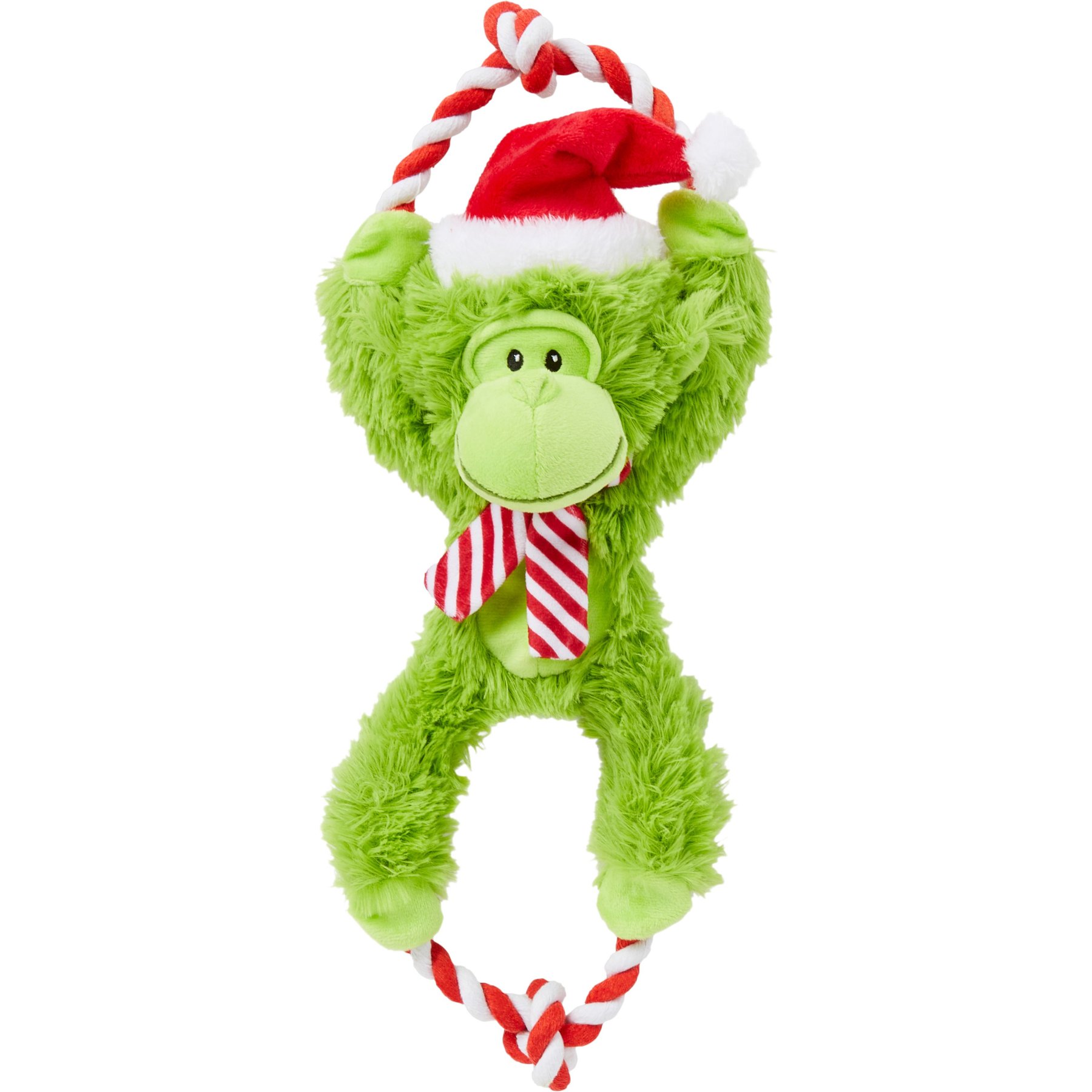 2026 New Frisco Holiday Monkey Plush With Rope Squeaky Dog Toy Free Shipping