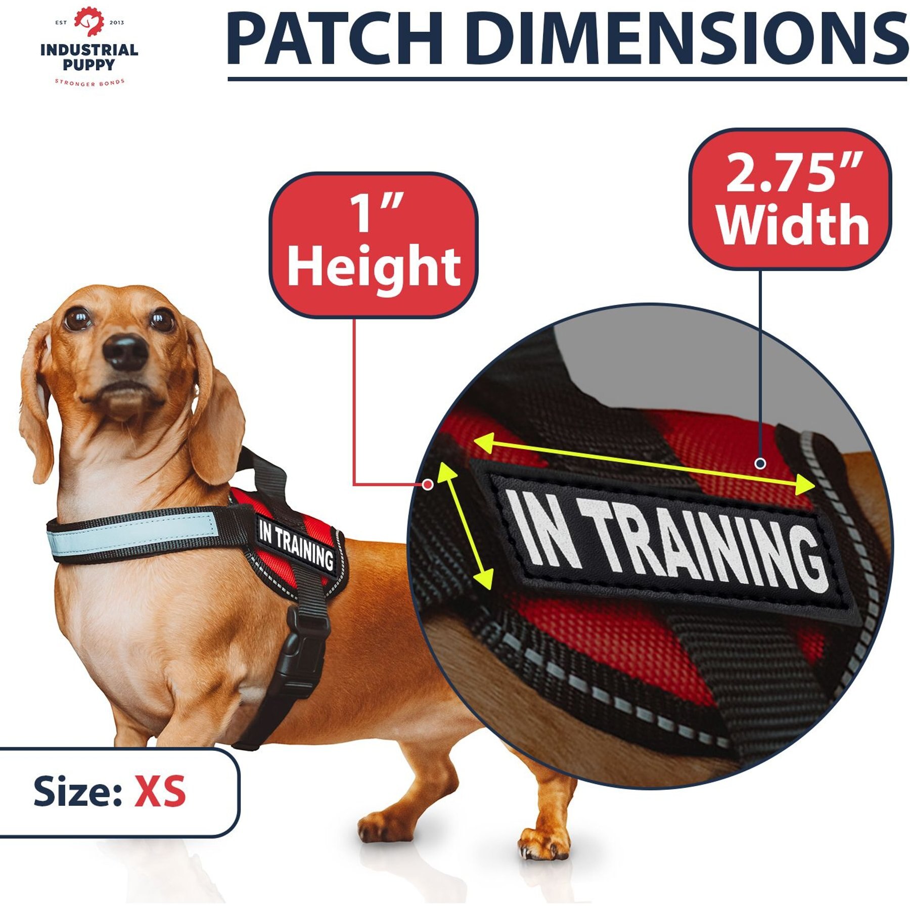 Industrial Puppy Dog In Training Patches, 2 count