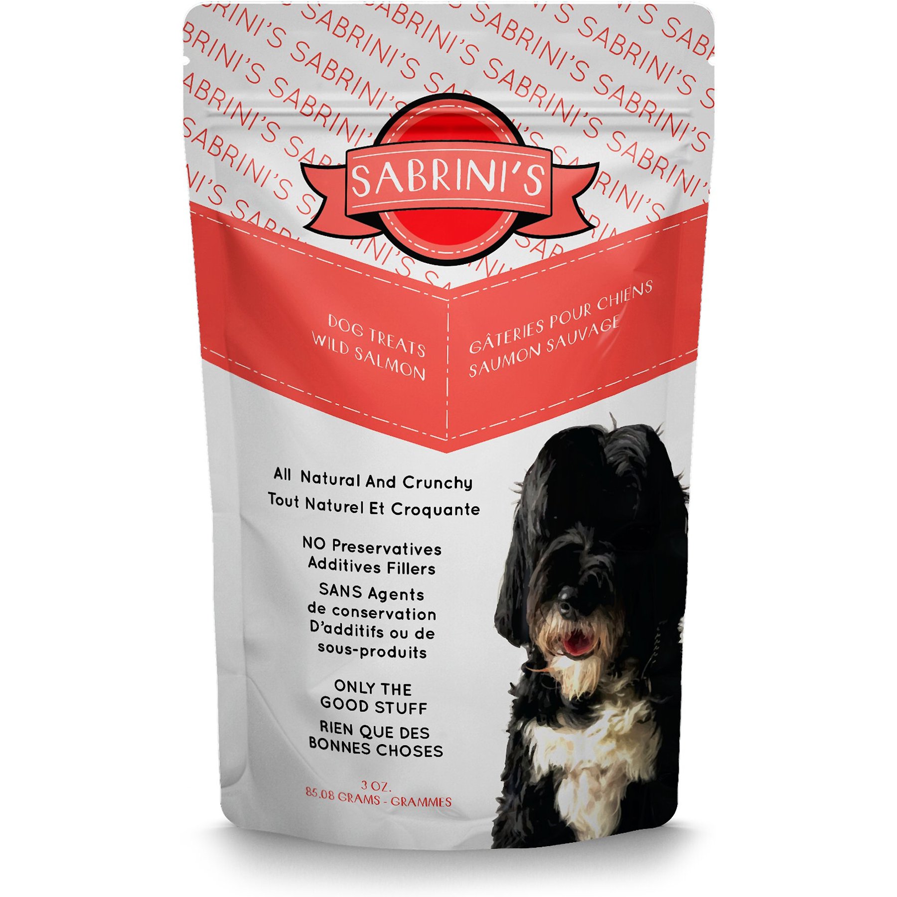 Sabrini's Royal Treats Wild Salmon Dog Treats, 3-oz pouch