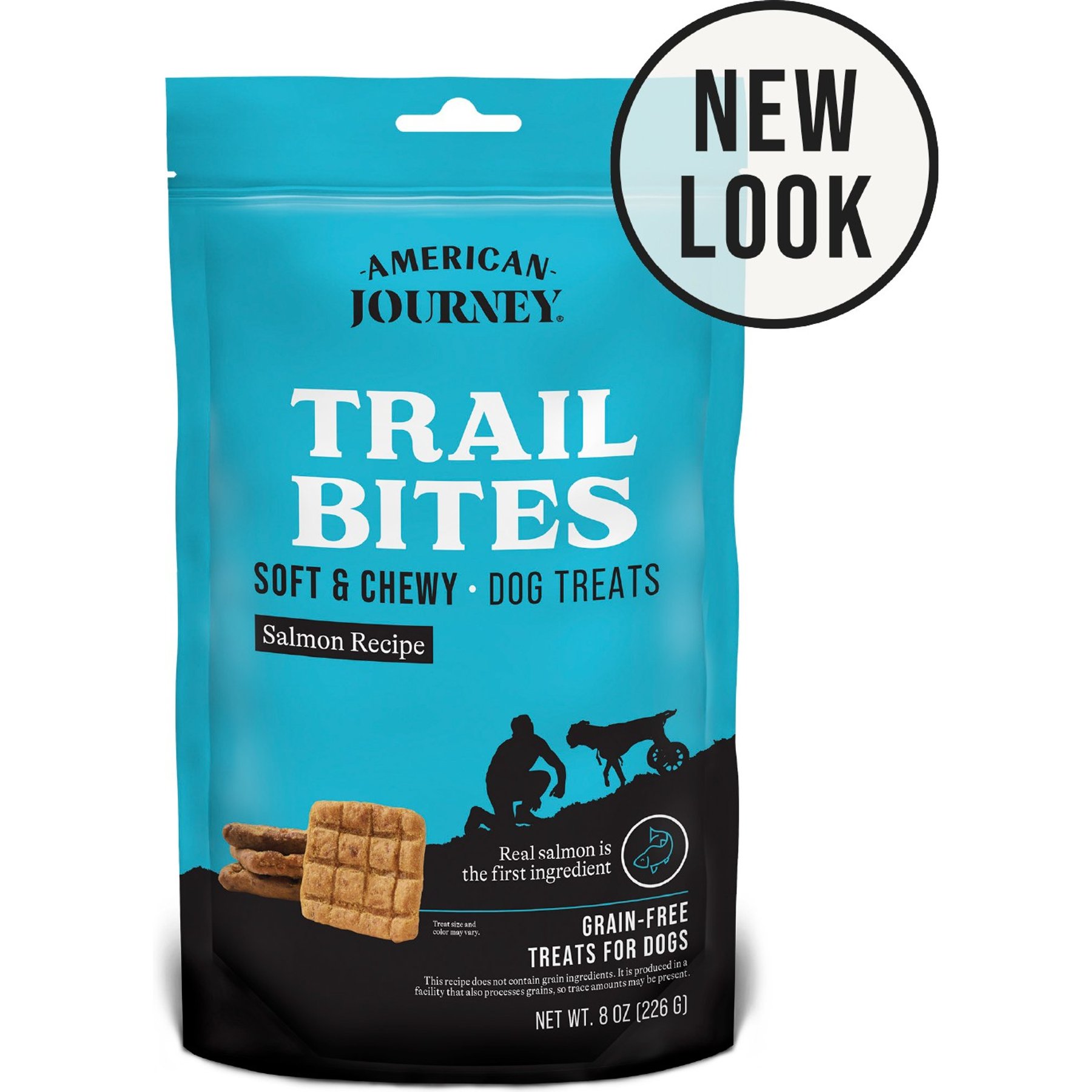 American Journey Salmon Recipe Trail Bites Grain-Free Soft & Chewy Dog Treats, 8-oz bag
