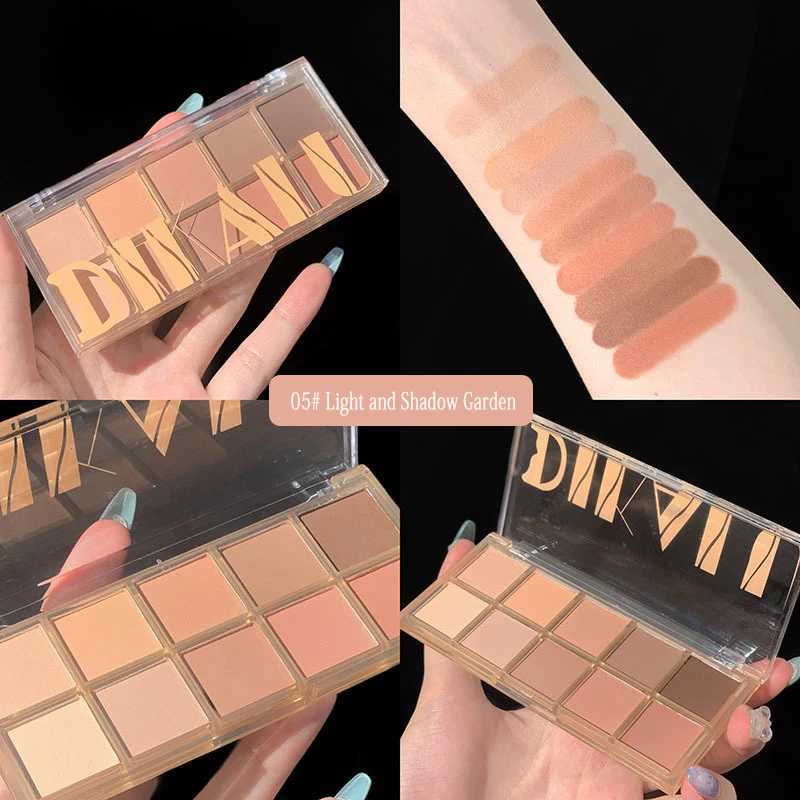 10 Colors Eyeshadow Palette Nude Shimmer Pearly Matte Earth Color Eyeshadow Shiny Powder Eye Shadow Disc Eye PigmentsXJ250520